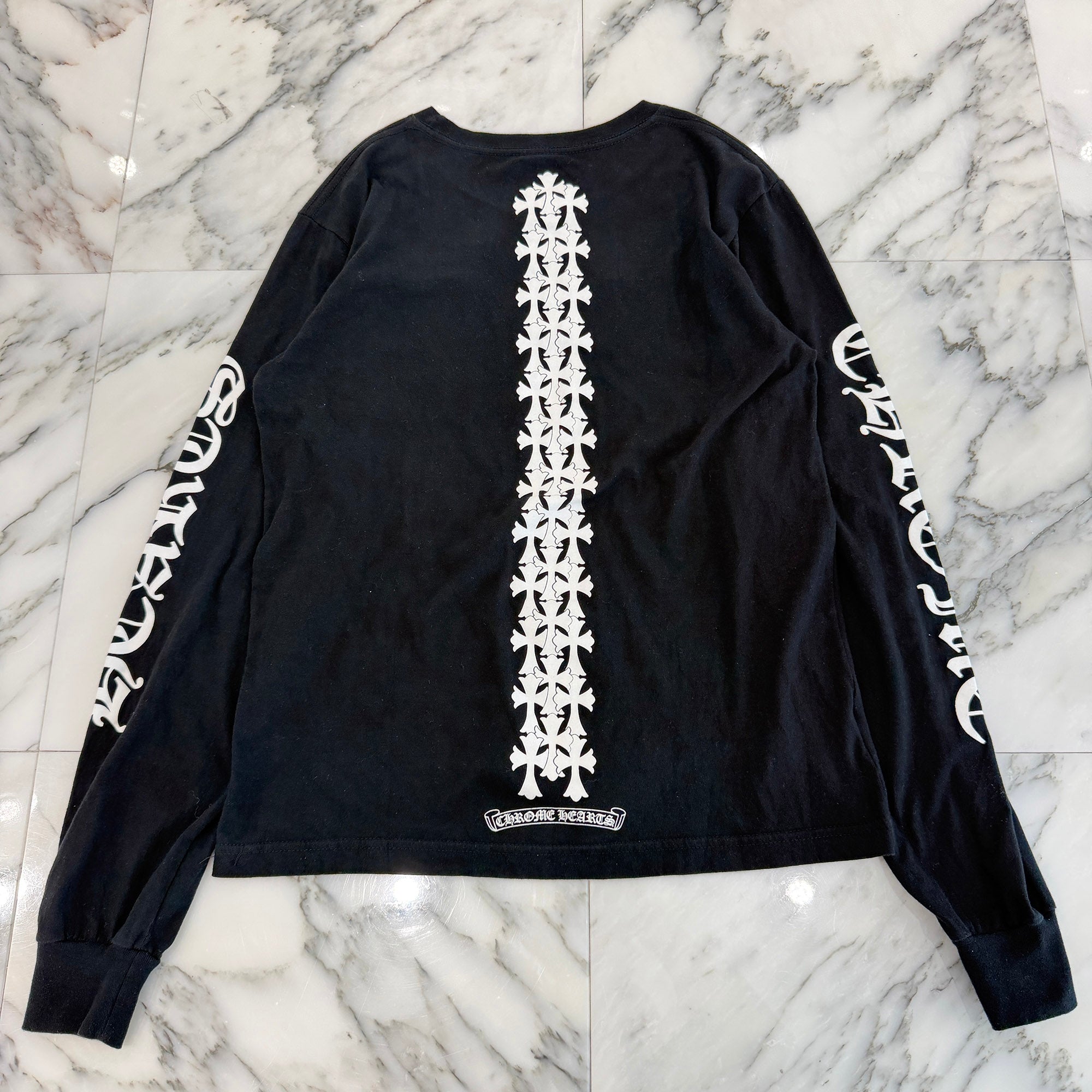CHROME HEARTS Tire Track Long Sleeve Tee Size S クロムハーツ タイヤトラックロングスリーブTシャツ サイズS