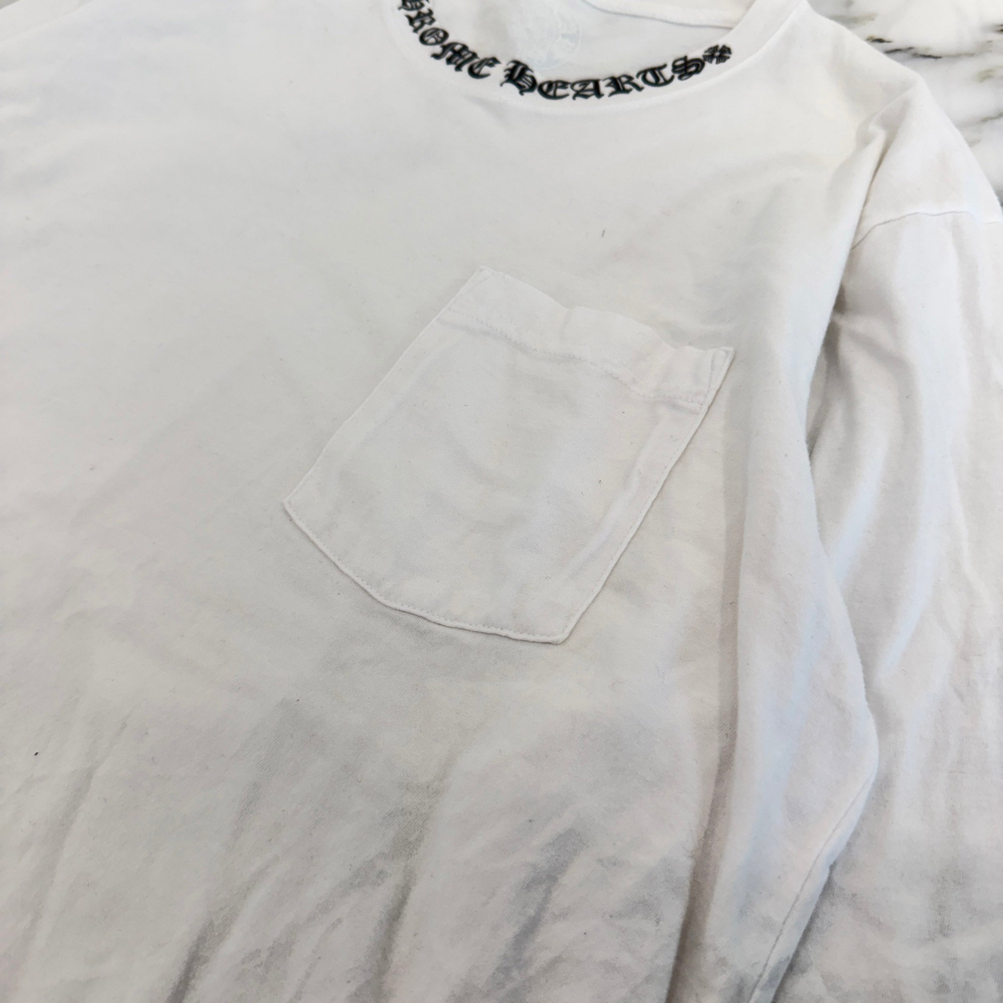 CHROME HEARTS Neck Logo Long Sleeve Tee Size L クロムハーツ ネックロゴ ロングスリーブTシャツ サイズL