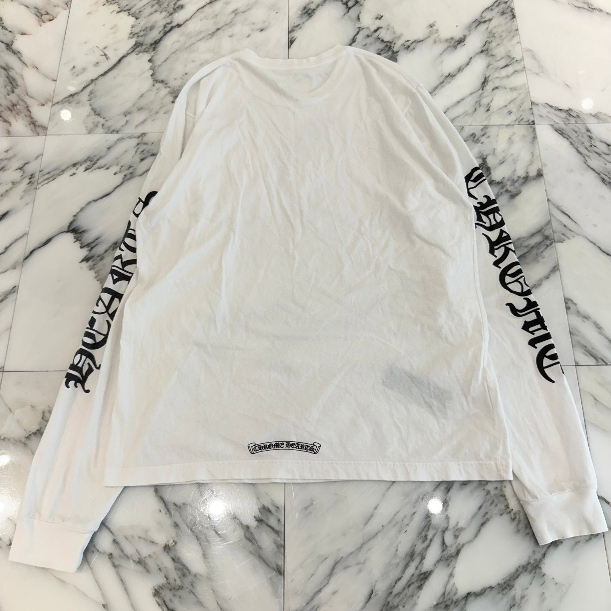CHROME HEARTS Neck Logo Long Sleeve Tee Size L クロムハーツ ネックロゴ ロングスリーブTシャツ サイズL