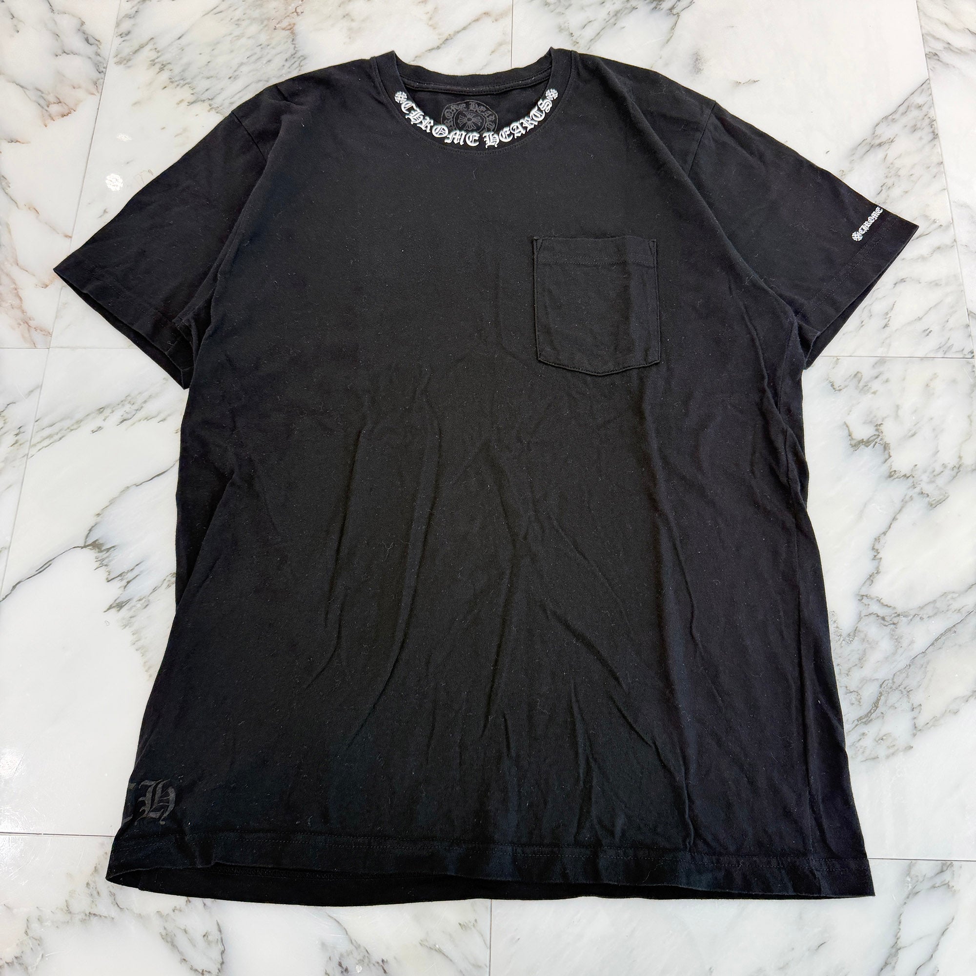CHROME HEARTS Neck Logo Tee Size L クロムハーツ ネックロゴ Tシャツ サイズL