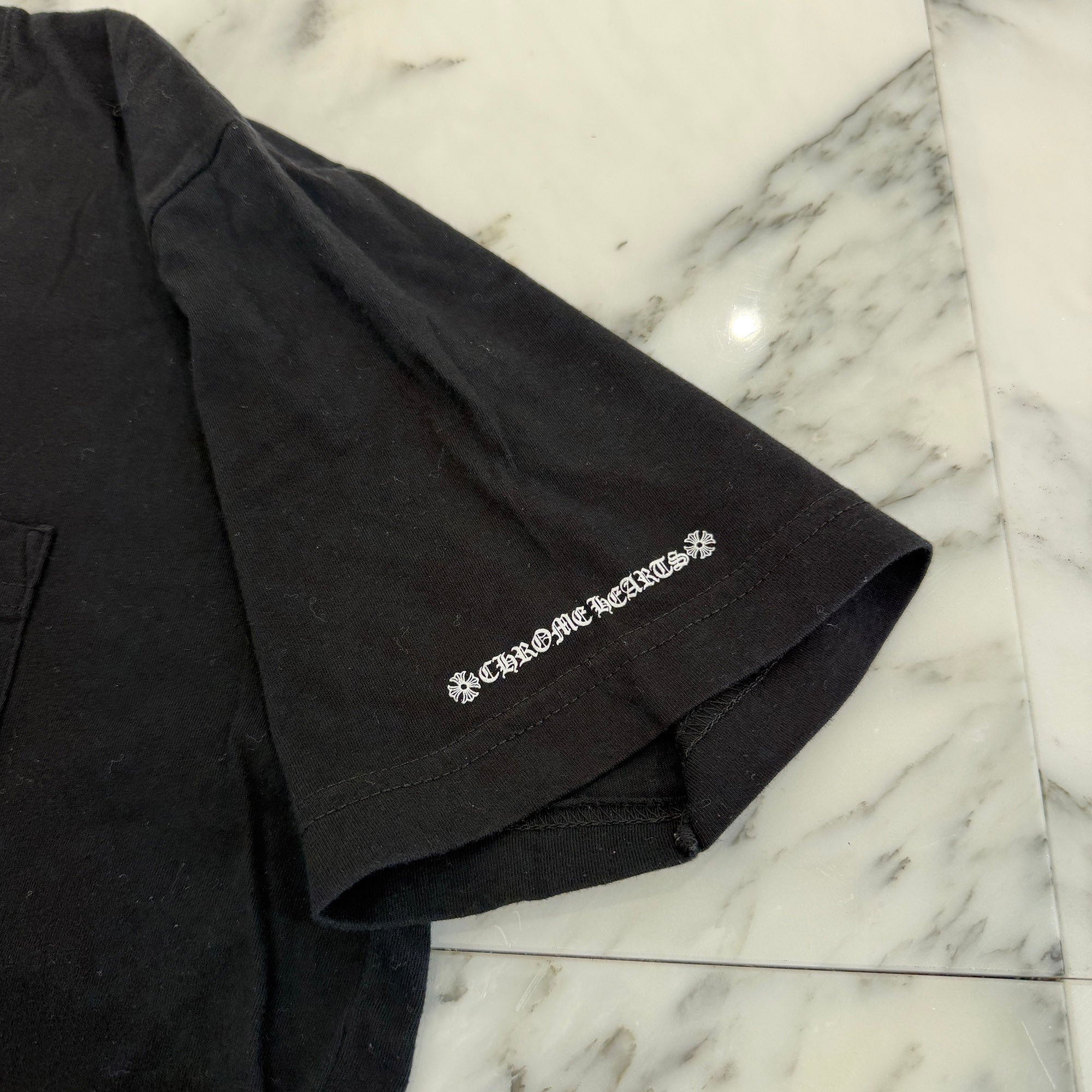 CHROME HEARTS Neck Logo Tee Size L クロムハーツ ネックロゴ Tシャツ サイズL