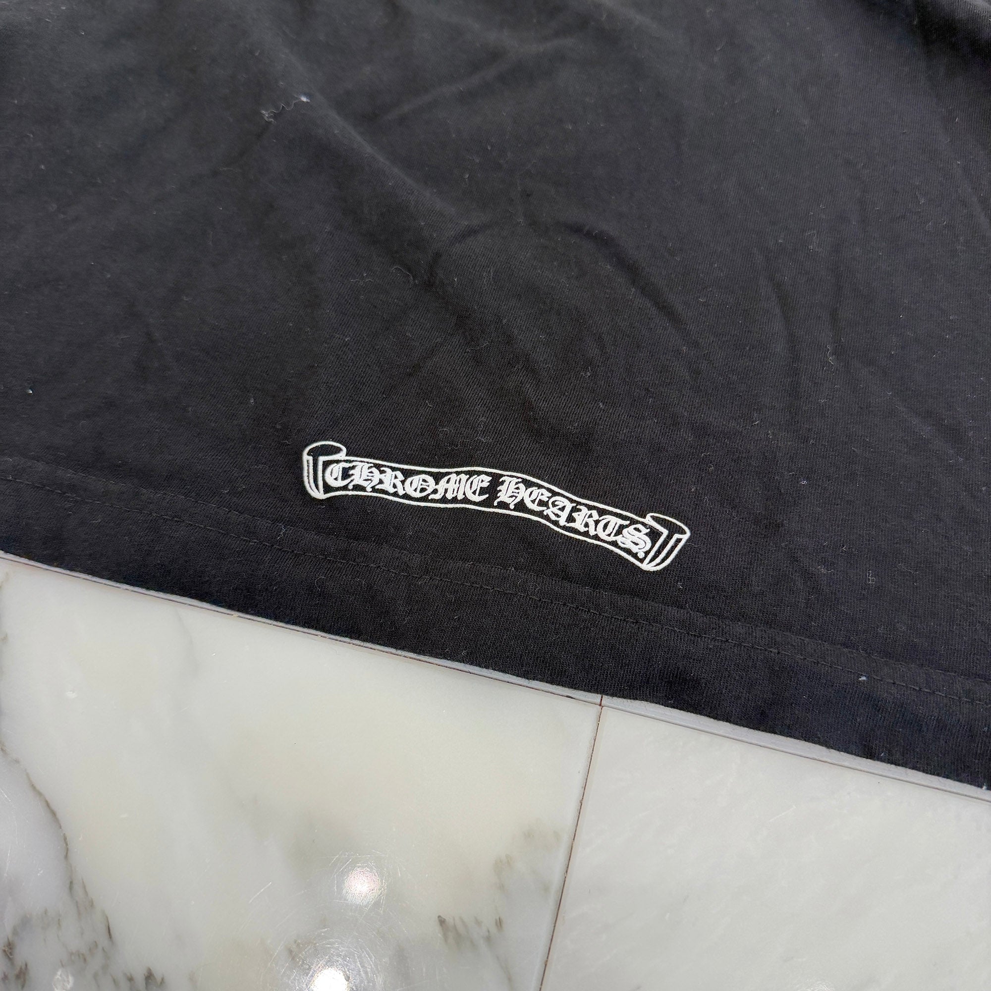 CHROME HEARTS Neck Logo Tee Size L クロムハーツ ネックロゴ Tシャツ サイズL