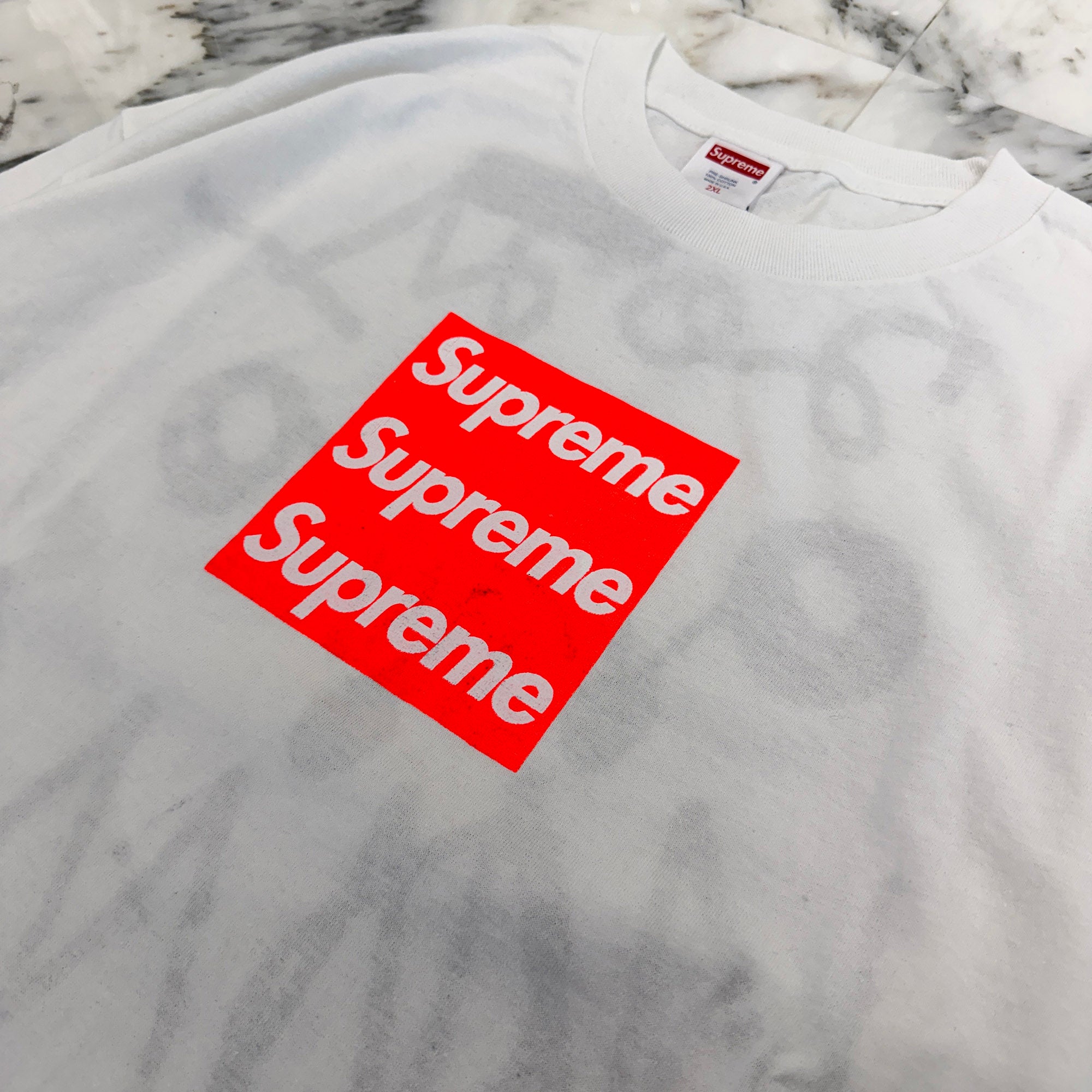Supreme × Asspizza Triple Box Logo Long Sleeve Tee Size 2XL シュプリーム×アスピッツァ トリプルボックスロゴ ロングスリーブTシャツ サイズ2XL