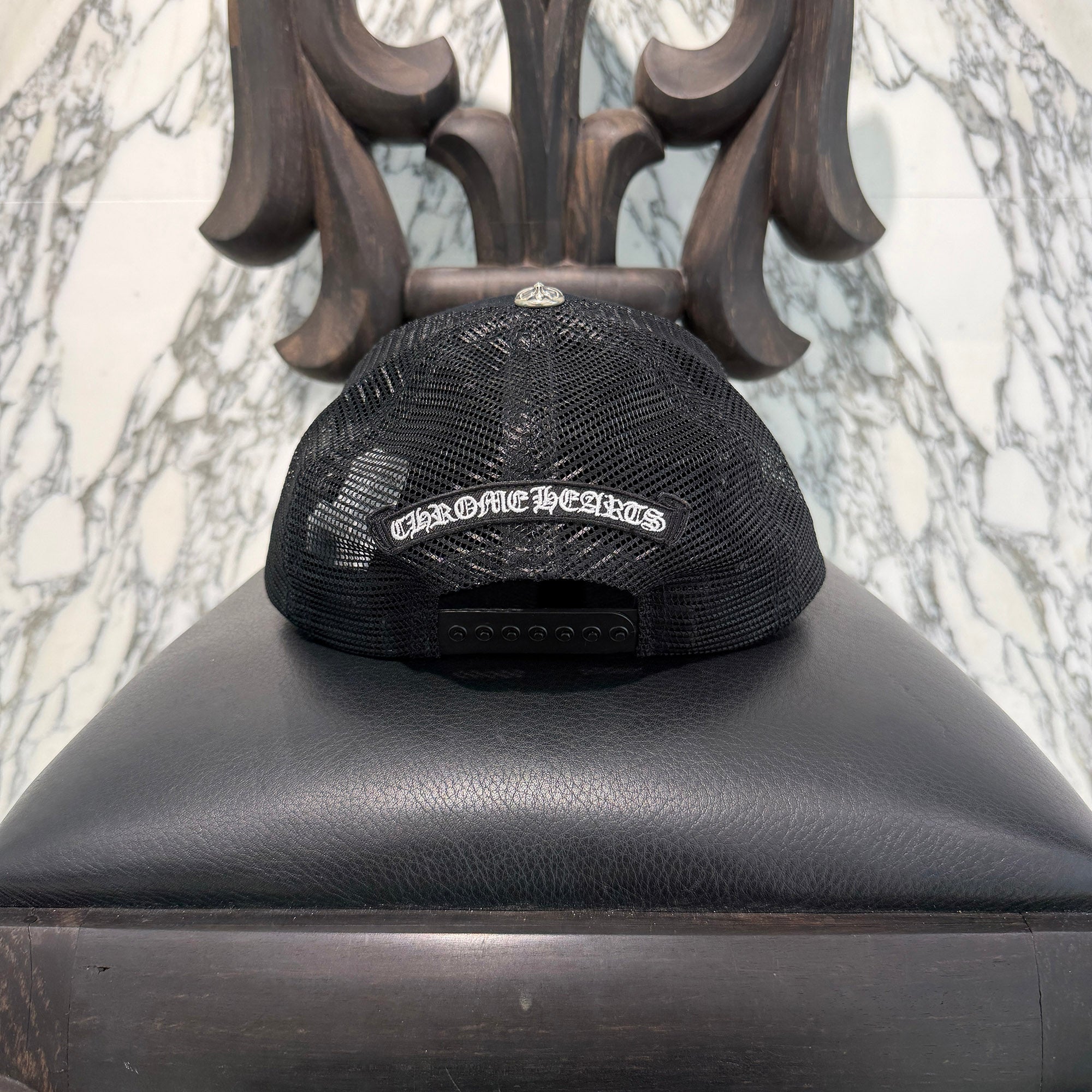 CHROME HEARTS Triple Cross Patch Trucker Cap ONE SIZE (51-61) クロムハーツ トリプルクロスパッチ トラッカーキャップ ONE SIZE (51-61)