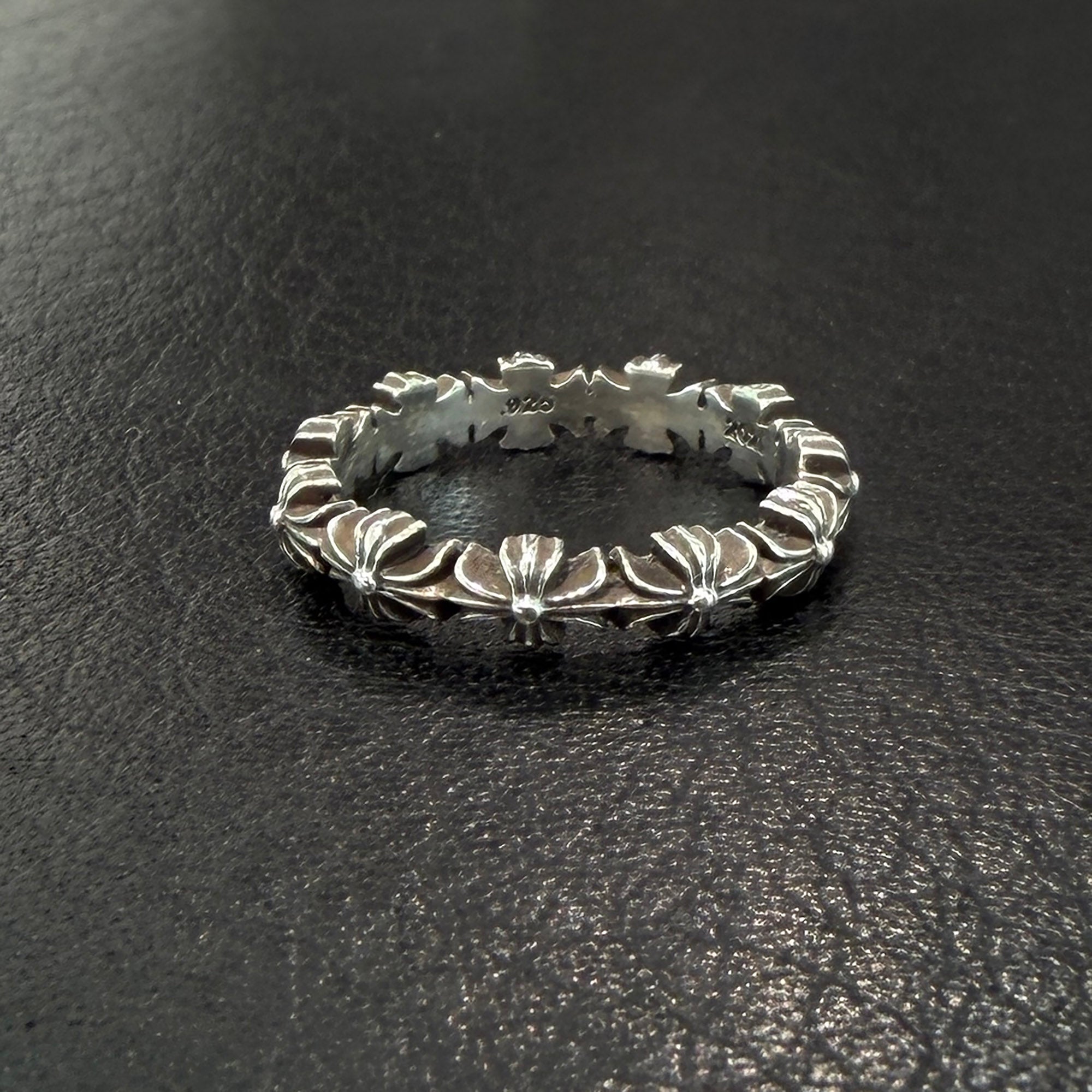 CHROME HEARTS Tiny E CH Plus Band Ring Size 9号 クロムハーツ タイニーE CHプラス バンドリング 9号