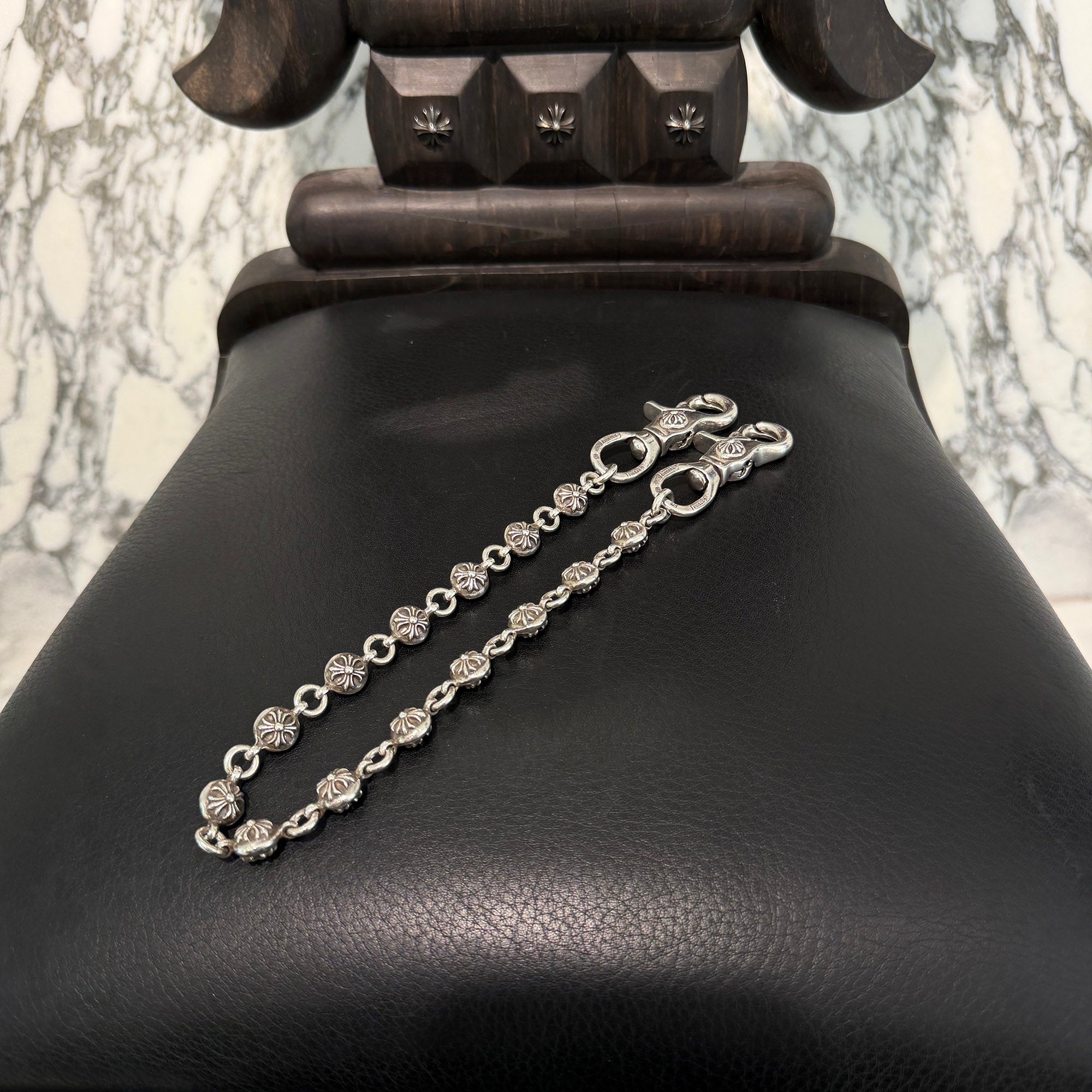 CHROME HEARTS 2CLIP Cross Ball Wallet Chain クロムハーツ 2クリップ クロスボール ウォレットチェーン