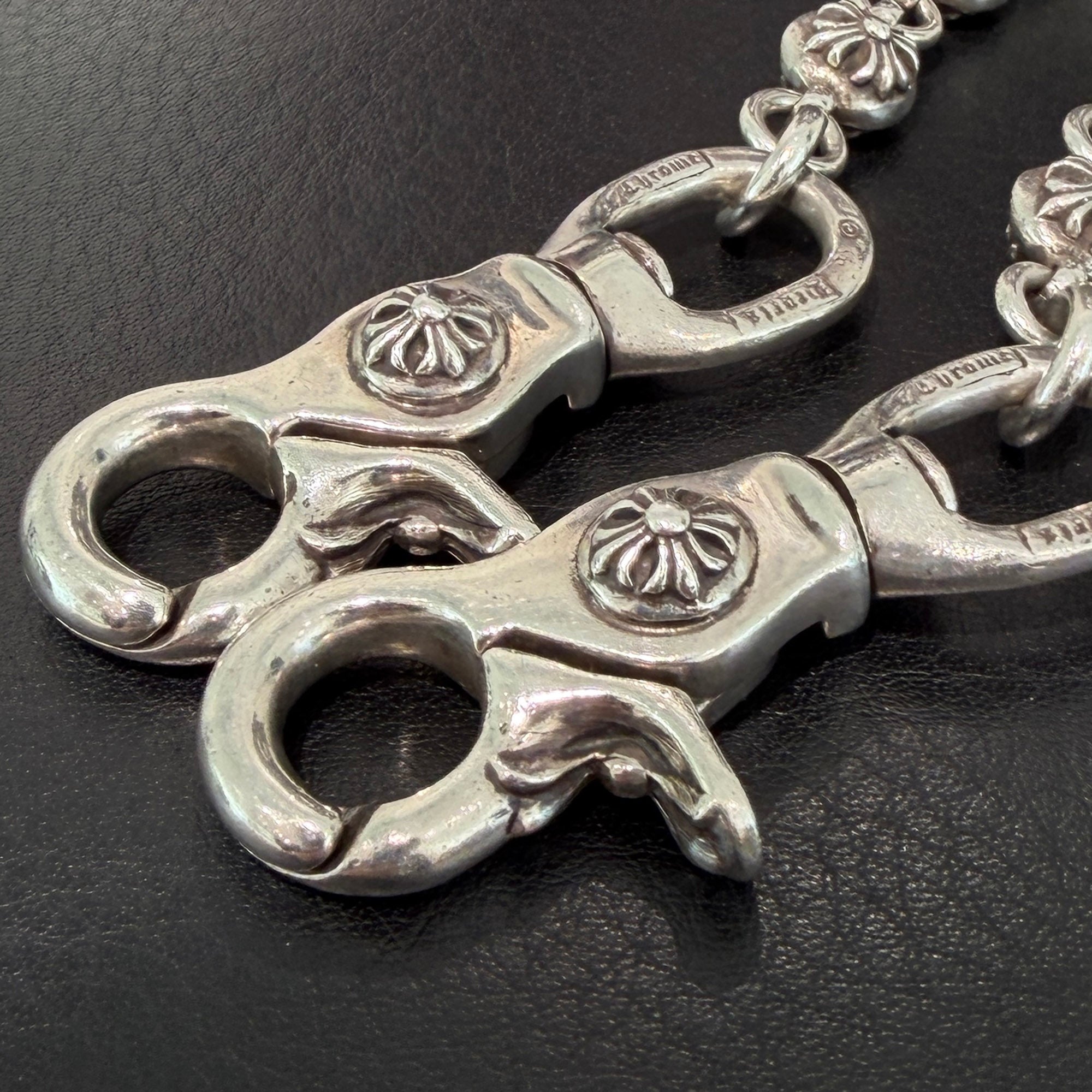 CHROME HEARTS 2CLIP Cross Ball Wallet Chain クロムハーツ 2クリップ クロスボール ウォレットチェーン