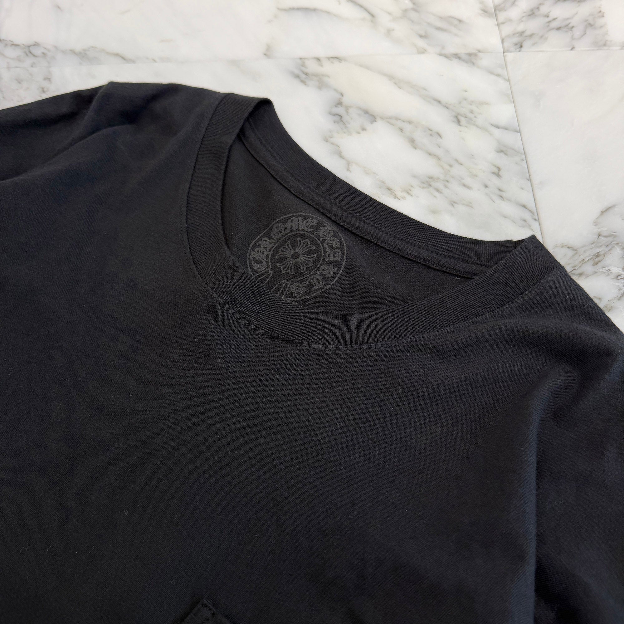 CHROME HEARTS Manchester Limited Floral Cross Horseshoe Long Sleeve Tee Size XL クロムハーツ マンチェスター限定 フローラルクロス ホースシュー ロングスリーブTシャツ サイズXL