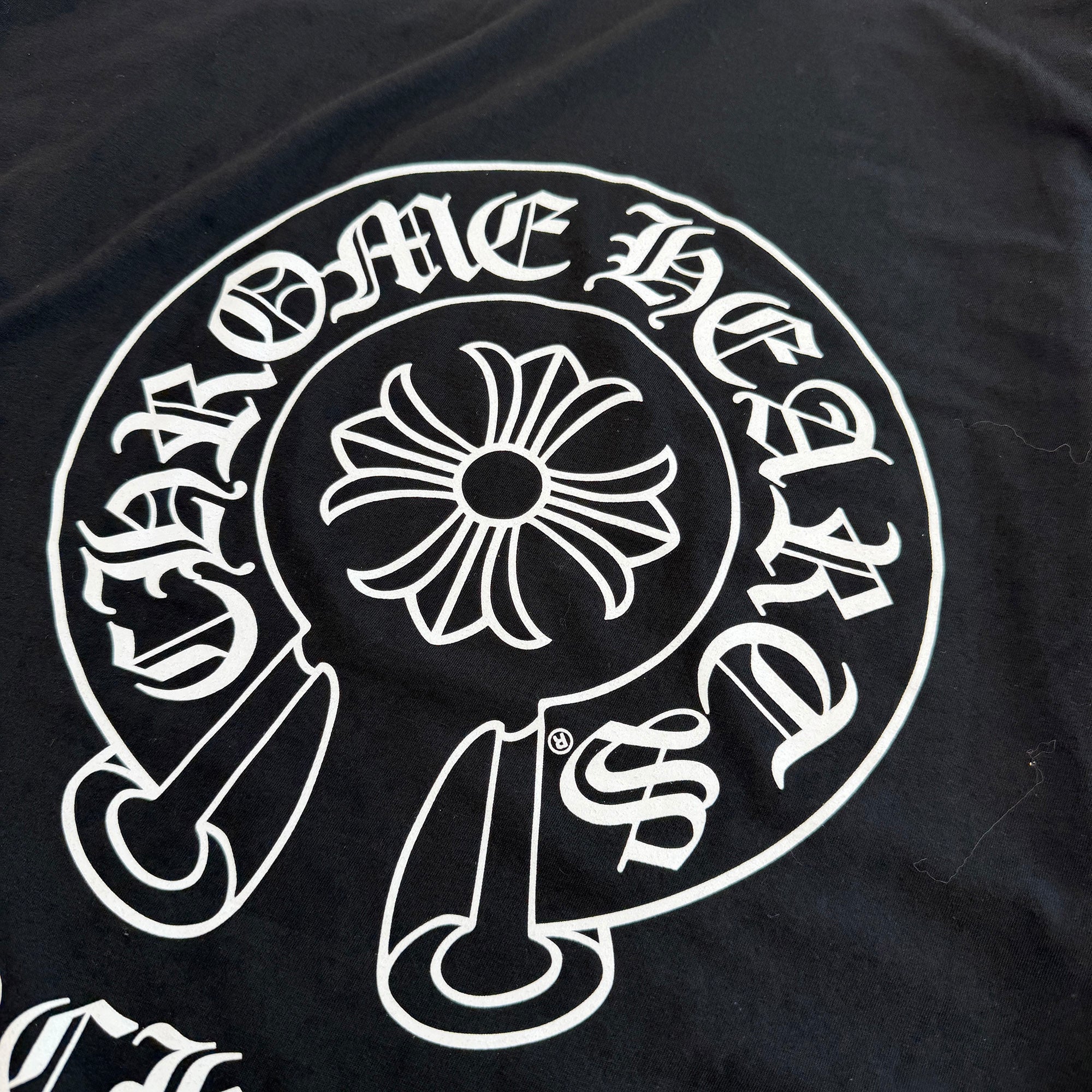 CHROME HEARTS Manchester Limited Floral Cross Horseshoe Long Sleeve Tee Size XL クロムハーツ マンチェスター限定 フローラルクロス ホースシュー ロングスリーブTシャツ サイズXL