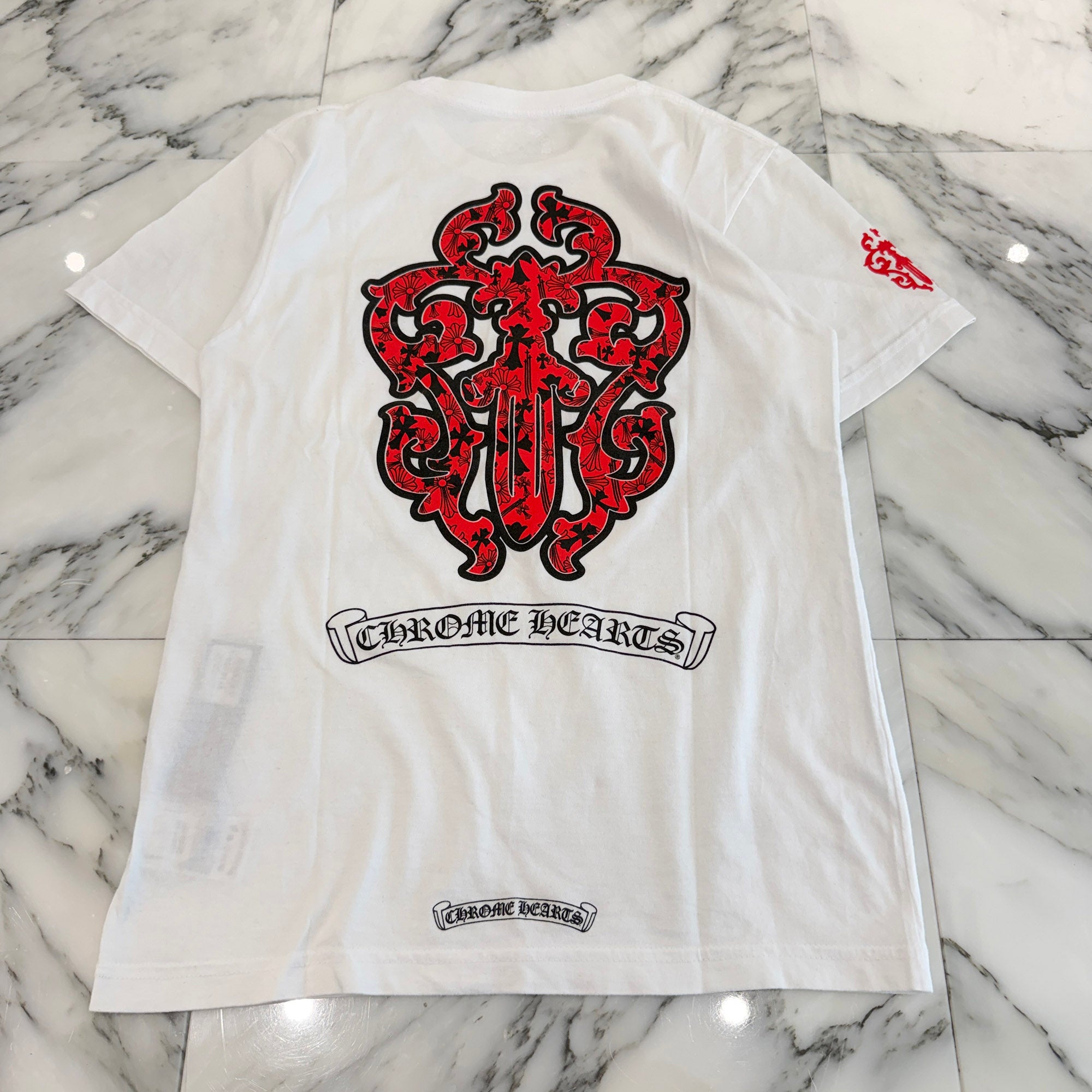 CHROME HEARTS Multi Logo Vine Dagger Tee Size S クロムハーツ マルチロゴ総柄 ヴァインダガー Tシャツ サイズS