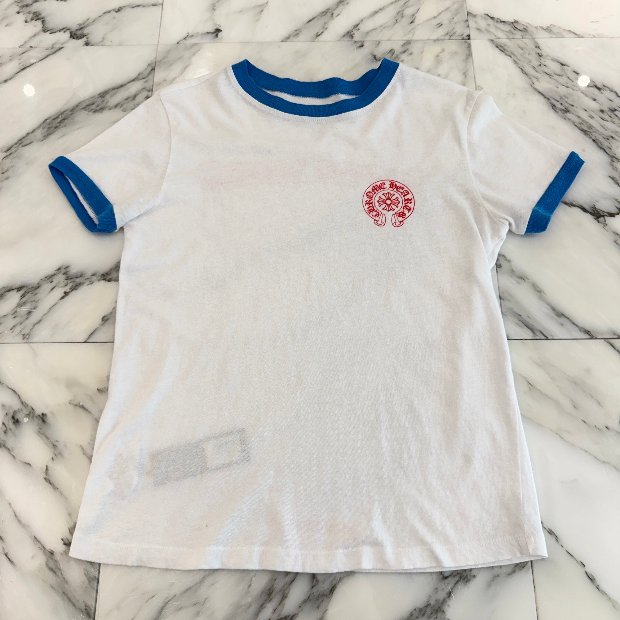 CHROME HEARTS Back Scroll Ringer Tee Size XS クロムハーツ バックスクロール リンガー Tシャツ サイズXS