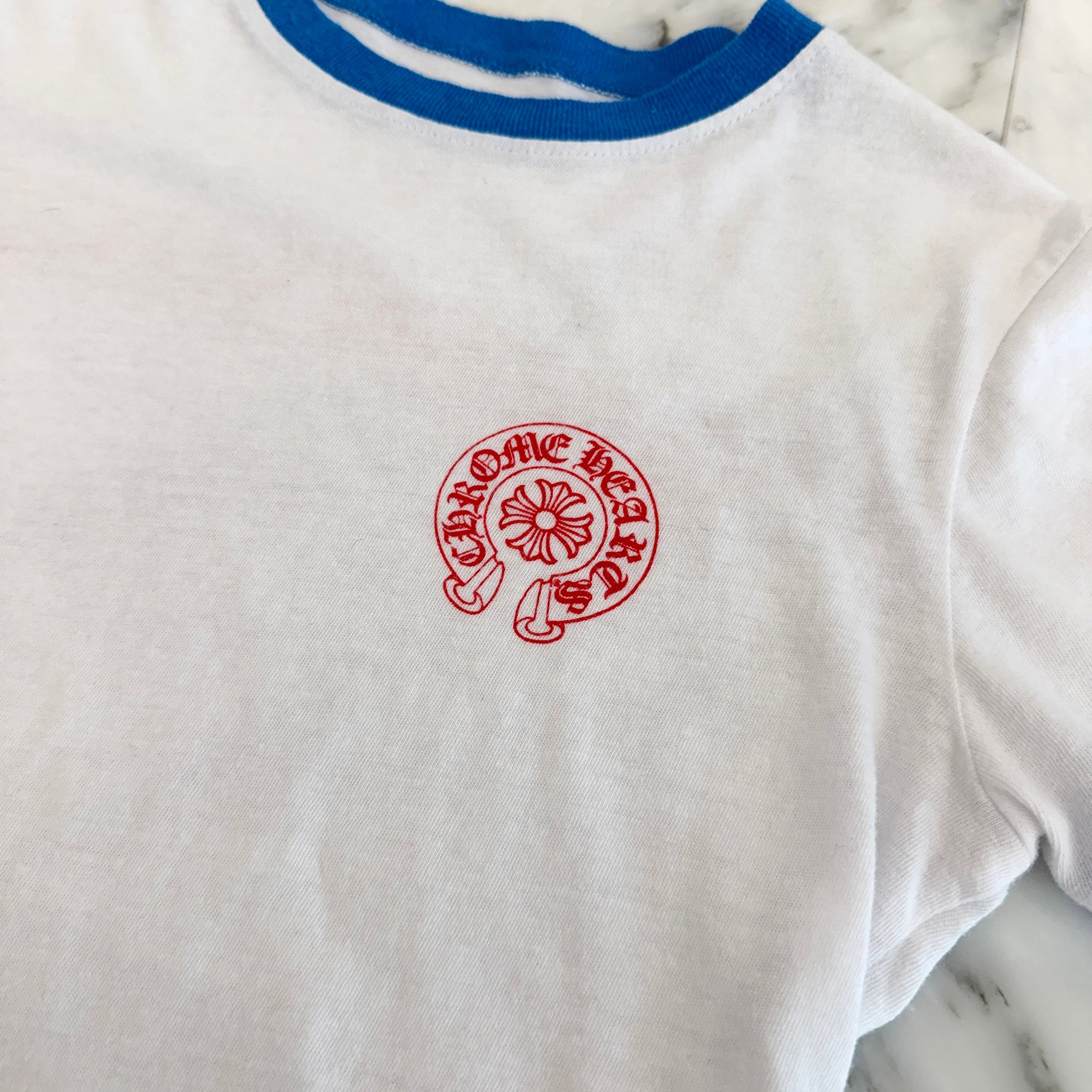 CHROME HEARTS Back Scroll Ringer Tee Size XS クロムハーツ バックスクロール リンガー Tシャツ サイズXS