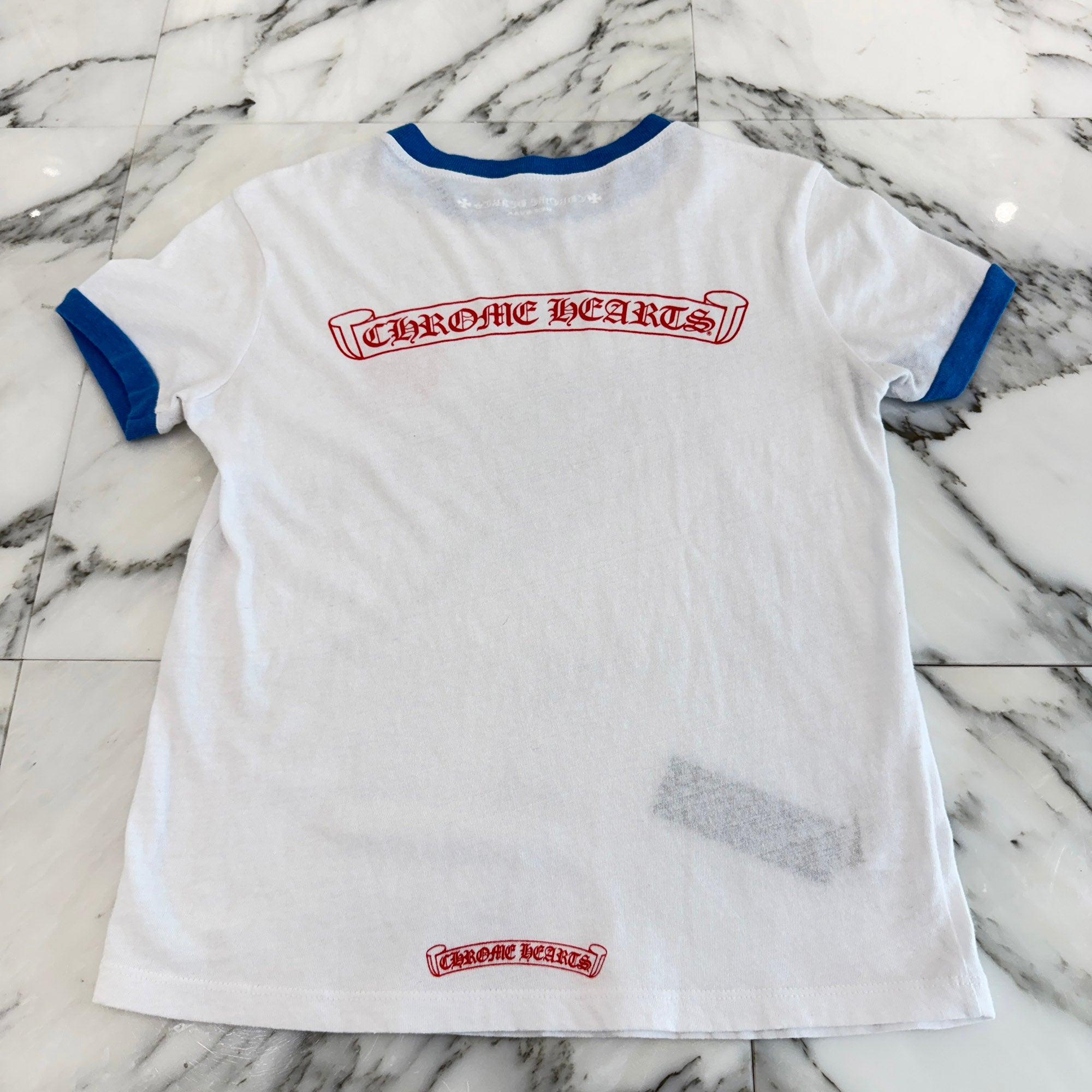 CHROME HEARTS Back Scroll Ringer Tee Size XS クロムハーツ バックスクロール リンガー Tシャツ サイズXS