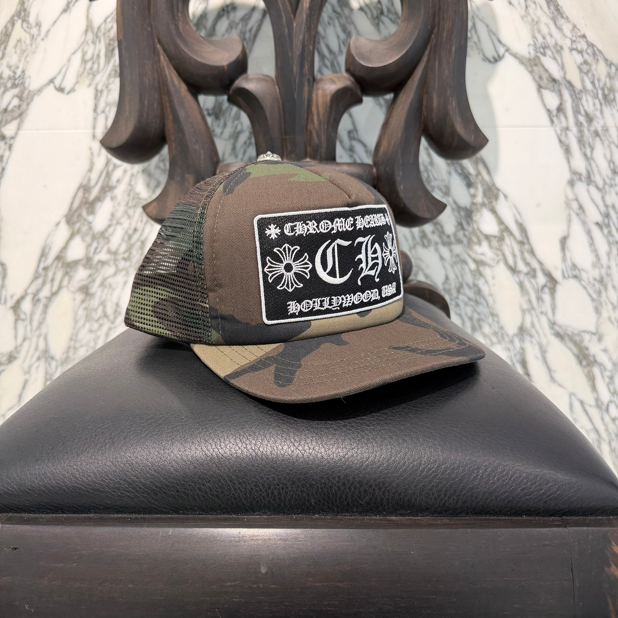 CHROME HEARTS Hollywood Limited Camo Mesh Trucker Cap Size ONE SIZE (51-61) クロムハーツ ハリウッド限定 カモメッシュ トラッカーキャップ サイズONE SIZE (51-61)