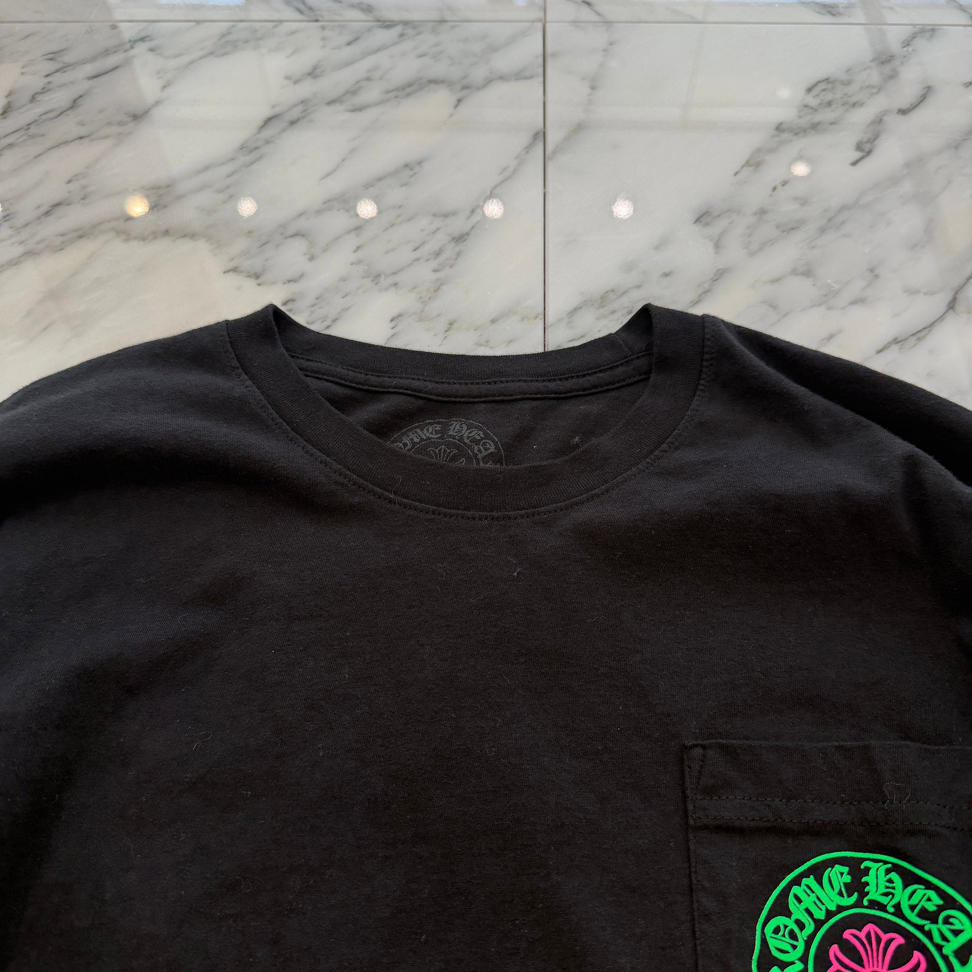 CHROME HEARTS STAFF Horseshoe Long Sleeve Tee Size L クロムハーツ スタッフ ホースシュー ロングスリーブTシャツ サイズL