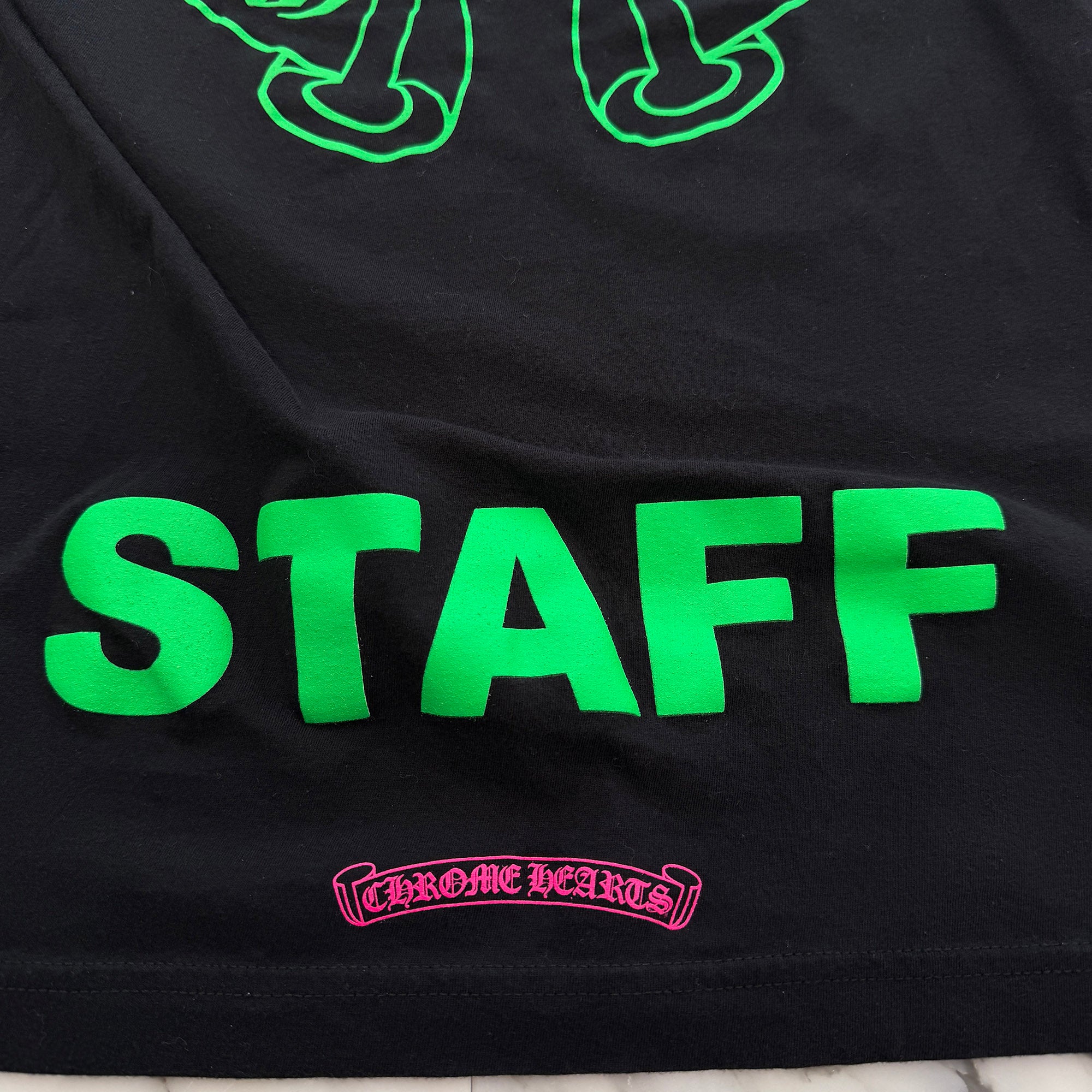 CHROME HEARTS STAFF Horseshoe Long Sleeve Tee Size L クロムハーツ スタッフ ホースシュー ロングスリーブTシャツ サイズL