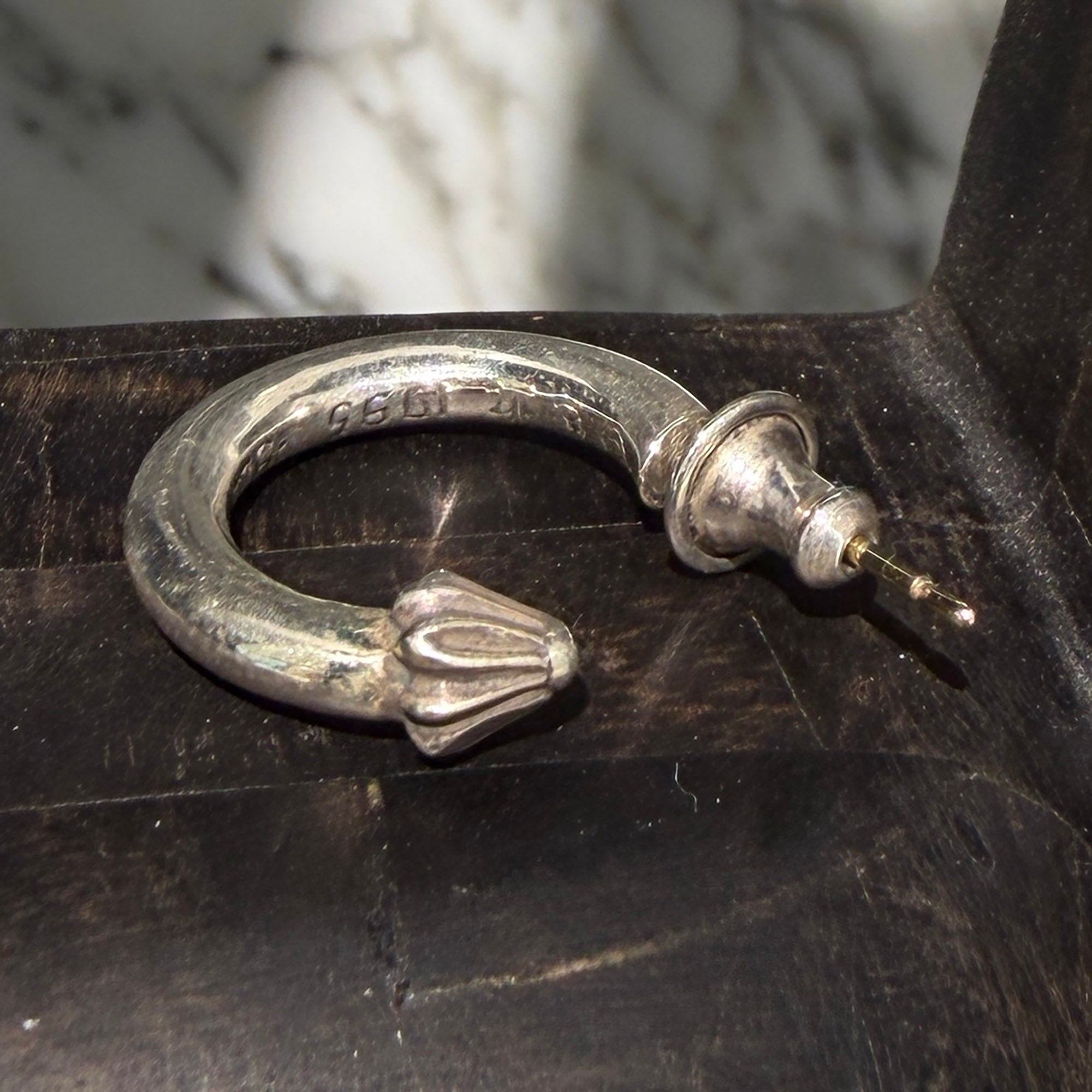 CHROME HEARTS Plain Hoop Earring クロムハーツ プレーン フープ ピアス