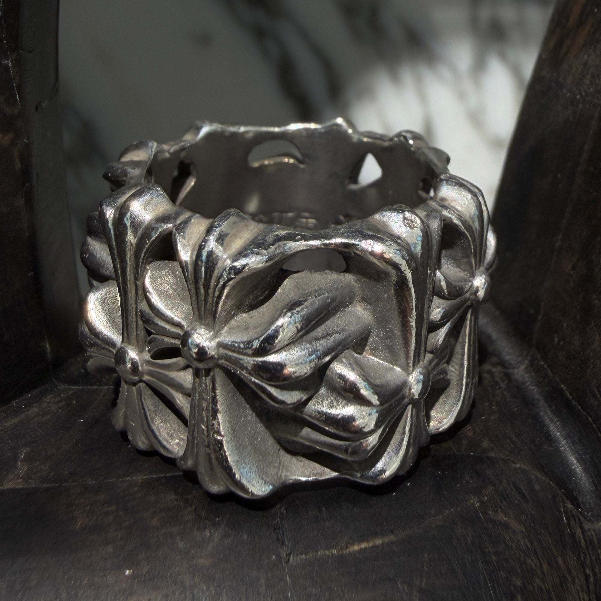 CHROME HEARTS Square Cemetery Cross Ring Size 25号 クロムハーツ スクエアセメタリークロスリング サイズ25号