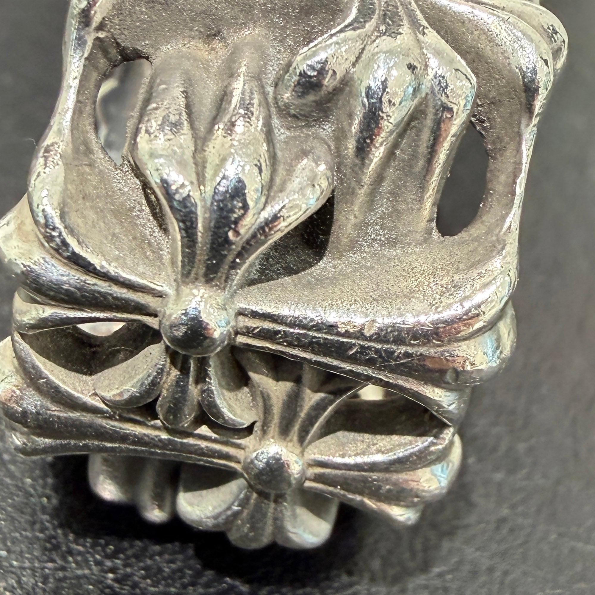 CHROME HEARTS Square Cemetery Cross Ring Size 25号 クロムハーツ スクエアセメタリークロスリング サイズ25号