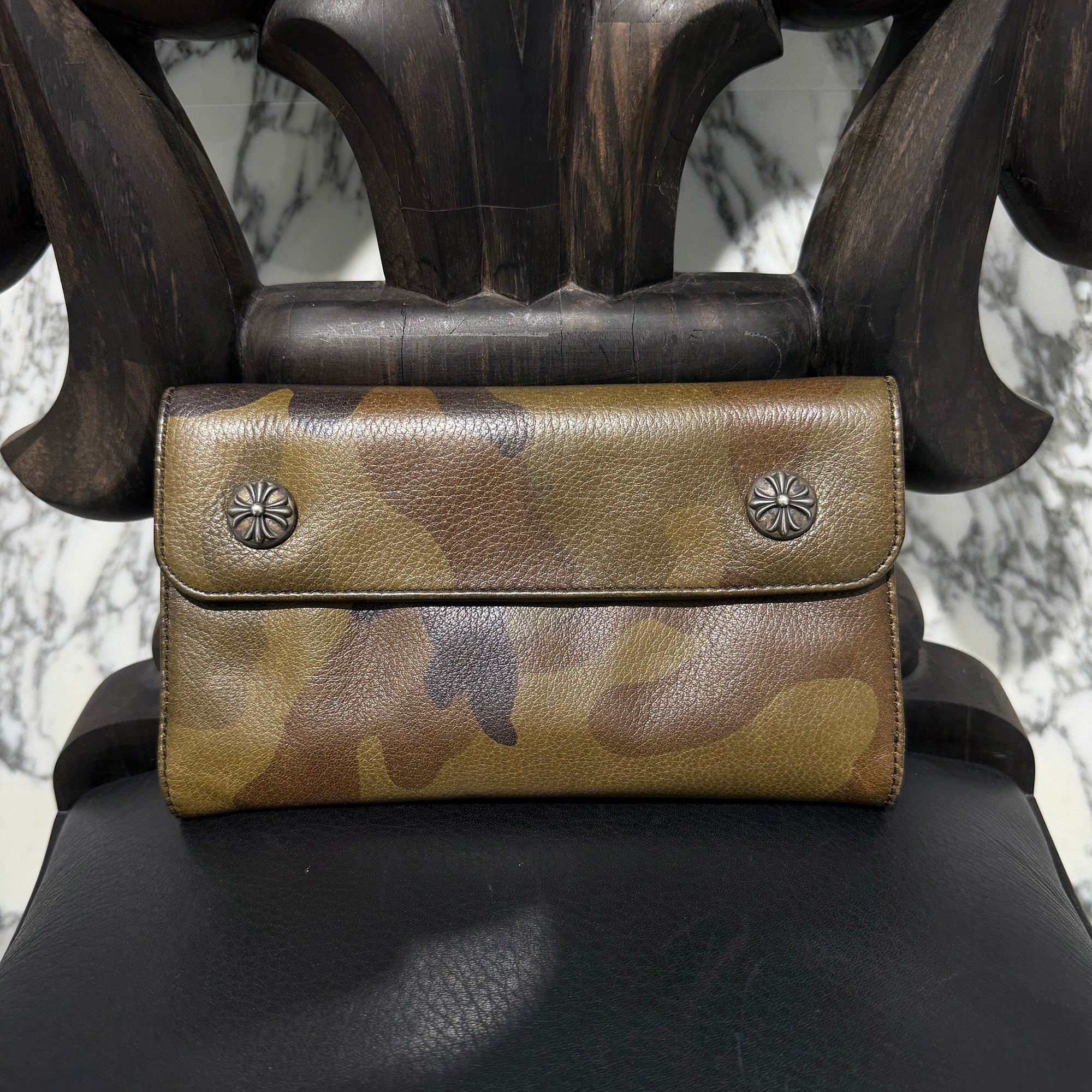 CHROME HEARTS Camouflage Wave Cross Ball Wallet クロムハーツ カモフラージュ ウェーブ クロスボール ウォレット