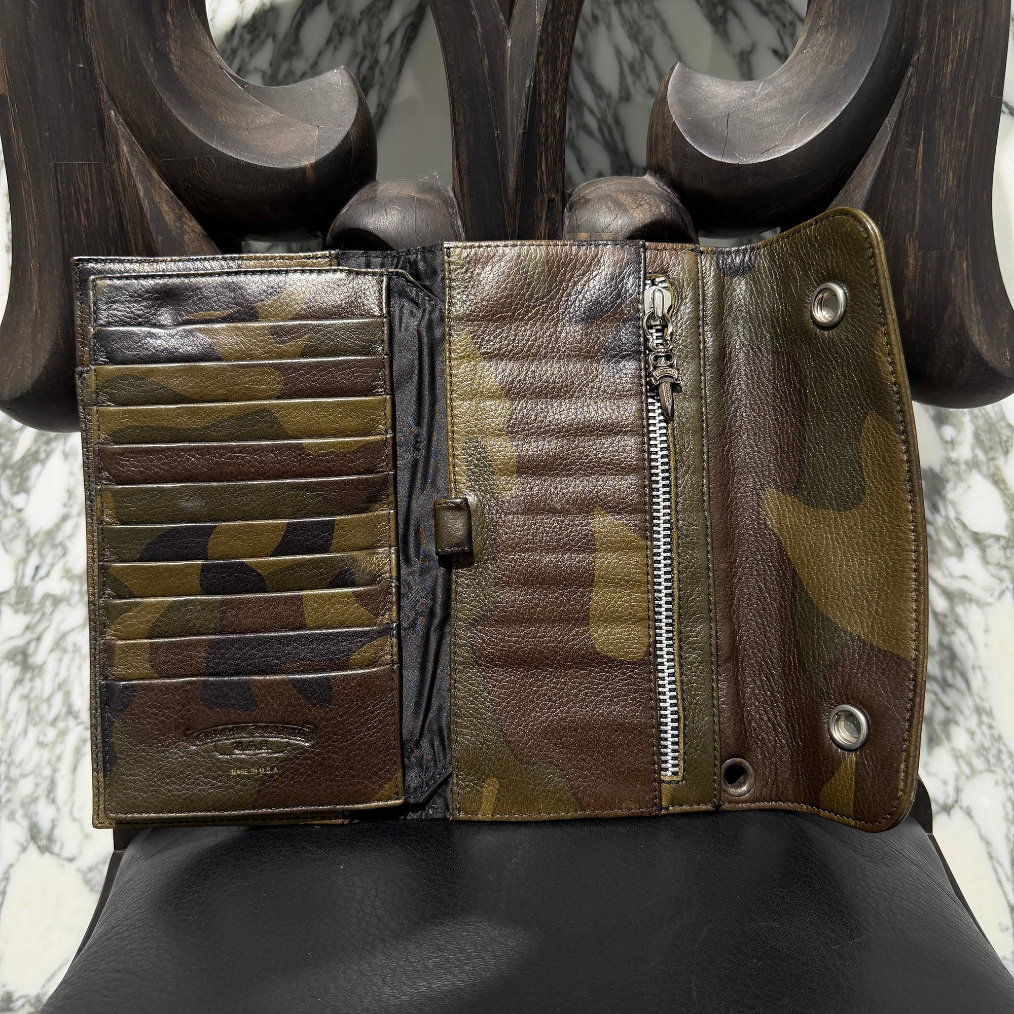 CHROME HEARTS Camouflage Wave Cross Ball Wallet クロムハーツ カモフラージュ ウェーブ クロスボール ウォレット