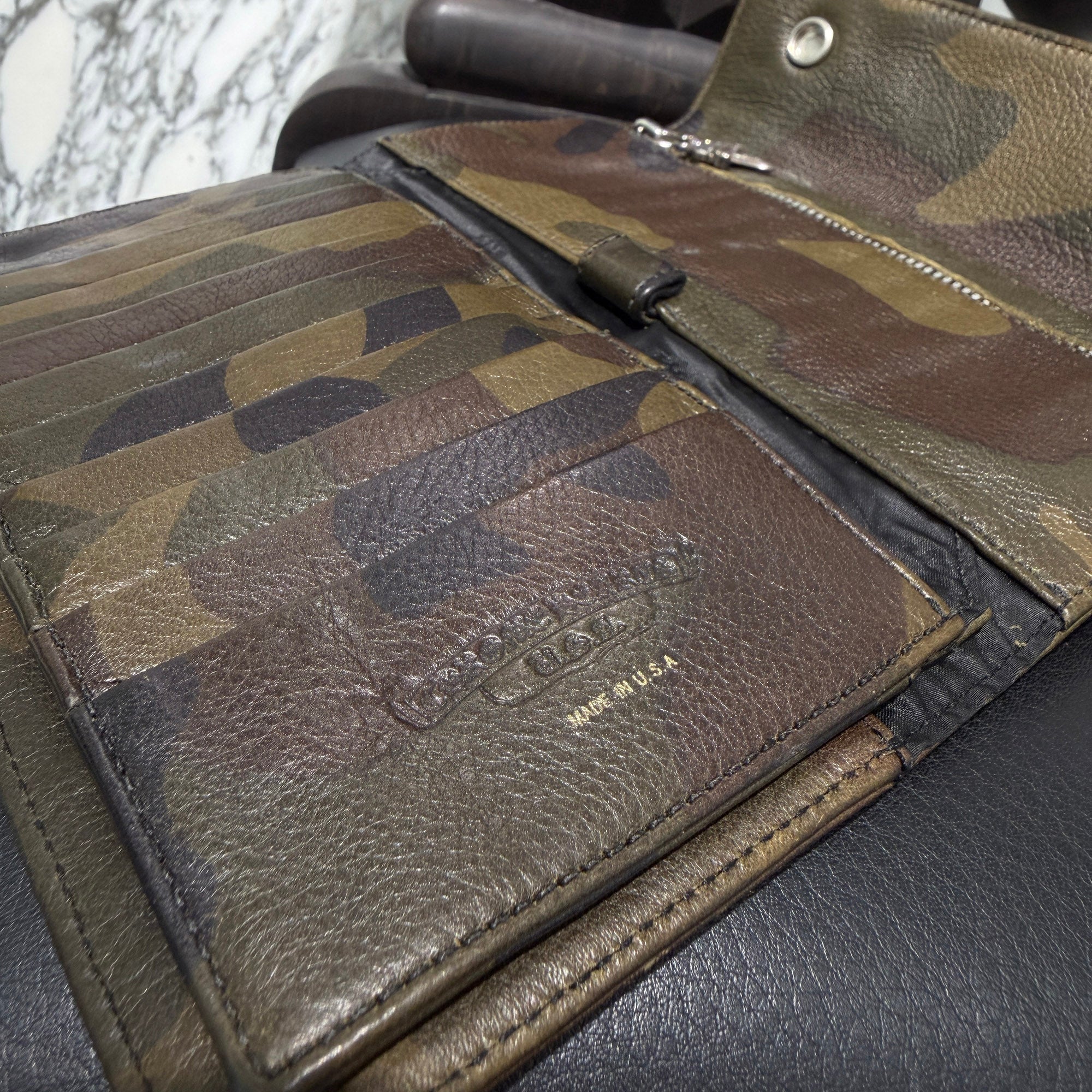 CHROME HEARTS Camouflage Wave Cross Ball Wallet クロムハーツ カモフラージュ ウェーブ クロスボール ウォレット