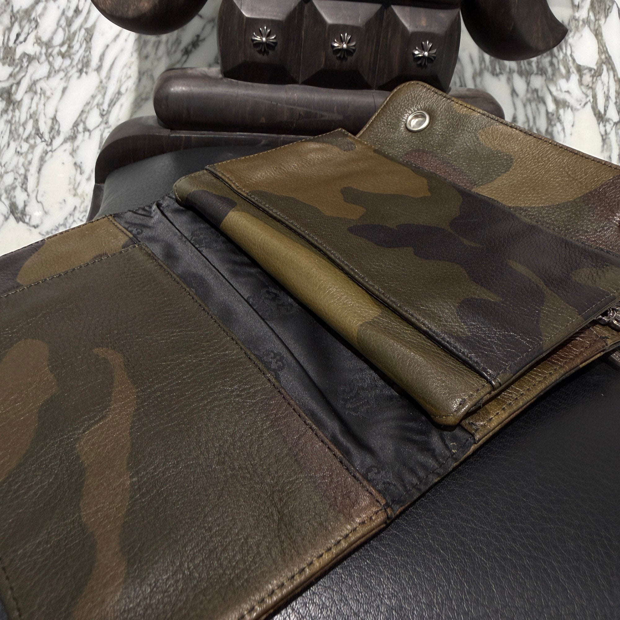 CHROME HEARTS Camouflage Wave Cross Ball Wallet クロムハーツ カモフラージュ ウェーブ クロスボール ウォレット
