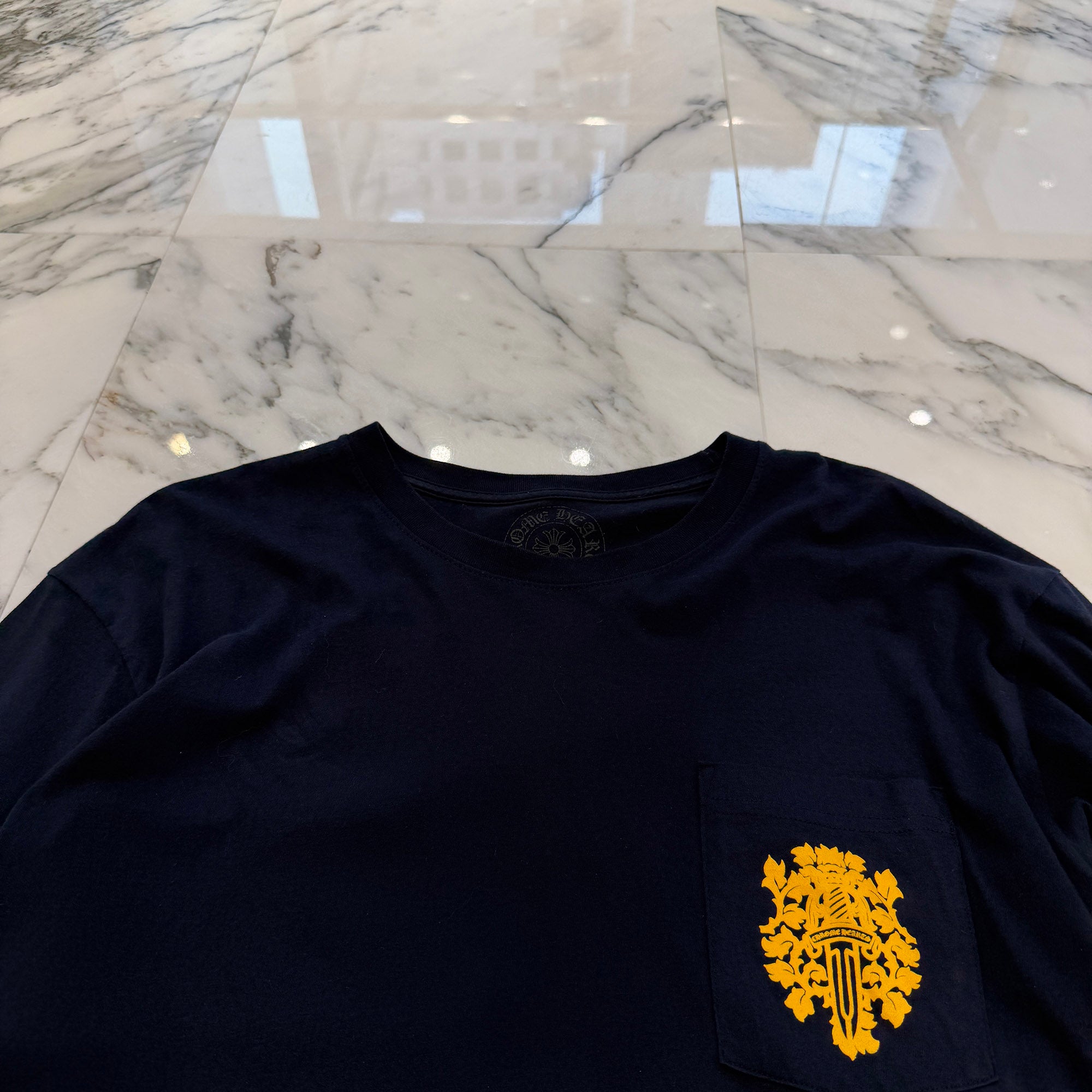 CHROME HEARTS Floral Cross Vine Dagger Long Sleeve Tee Size XL クロムハーツ フローラルクロス ヴァインダガー ロングスリーブTシャツ サイズXL