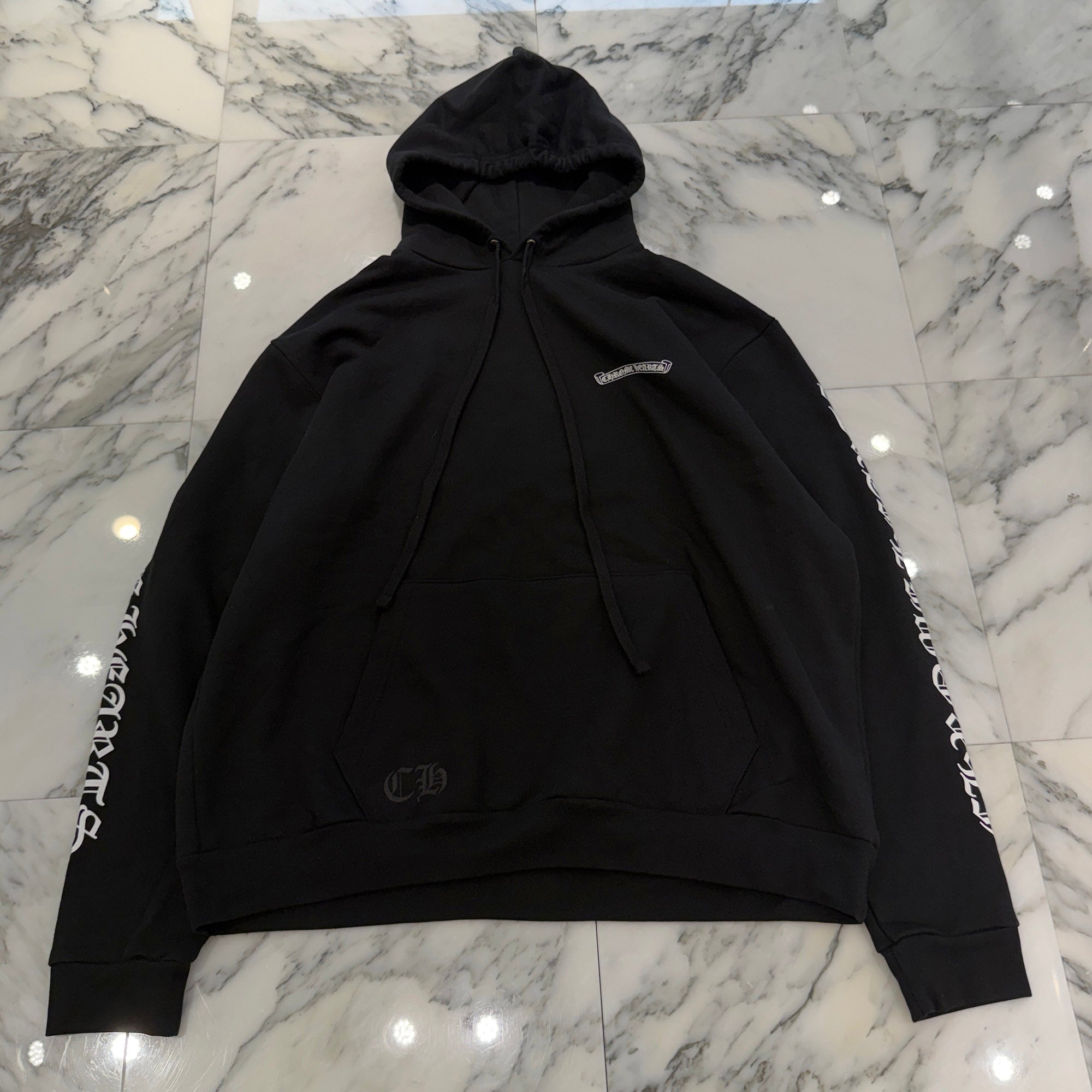 CHROME HEARTS Back Scroll Label Logo Pullover Hoodie Size XL クロムハーツ バックスクロールラベルロゴ プルオーバーフーディー サイズXL