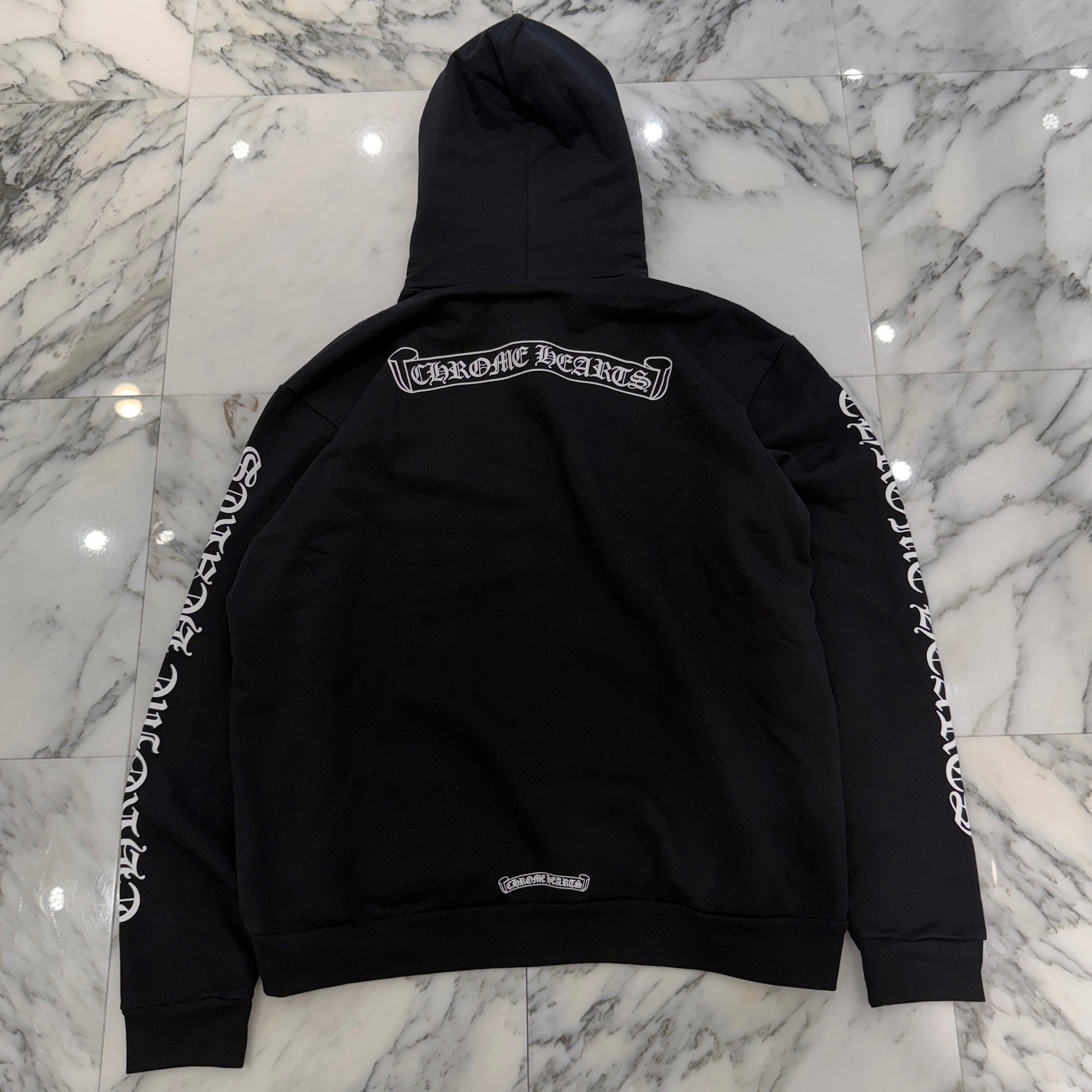 CHROME HEARTS Back Scroll Label Logo Pullover Hoodie Size XL クロムハーツ バックスクロールラベルロゴ プルオーバーフーディー サイズXL