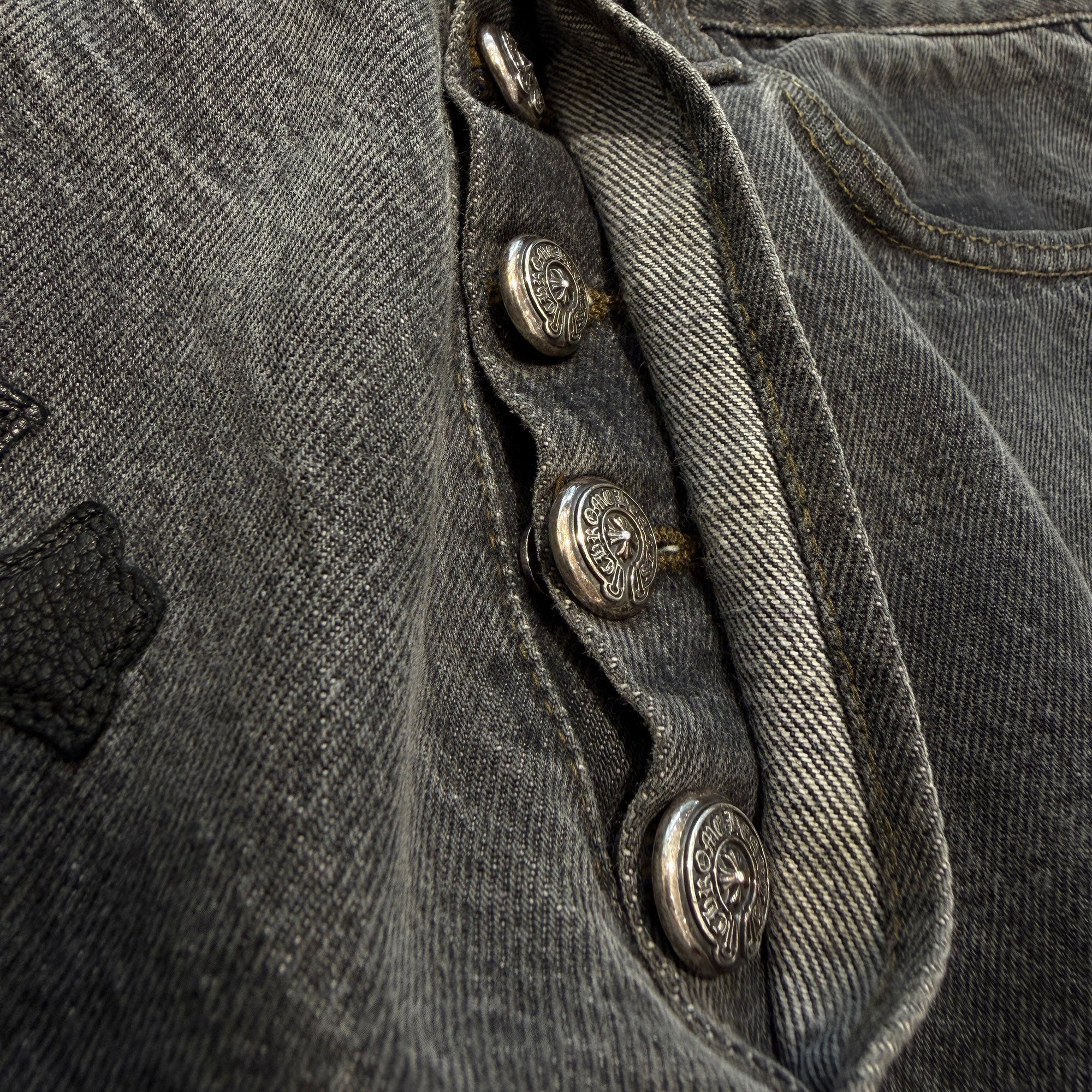 CHROME HEARTS × Levi's 501 VNTG Leather Cross Patch Denim Pants Size 31 クロムハーツ × リーバイス 501 ヴィンテージ レザークロスパッチ デニムパンツ サイズ31