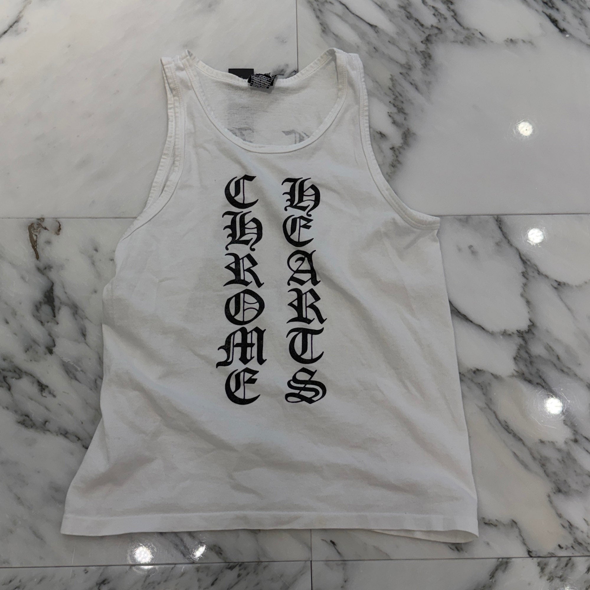 CHROME HEARTS Script Logo Print Tank Top Size S クロムハーツ オールド スクリプトロゴ プリントタンクトップ サイズS