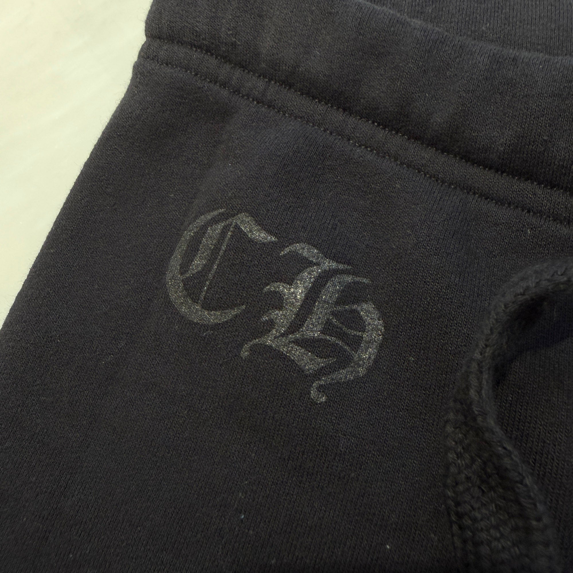CHROME HEARTS Red Horseshoe Cemetery Cross Sweat Pants Size S クロムハーツ レッド ホースシュー セメタリークロス スウェットパンツ サイズS