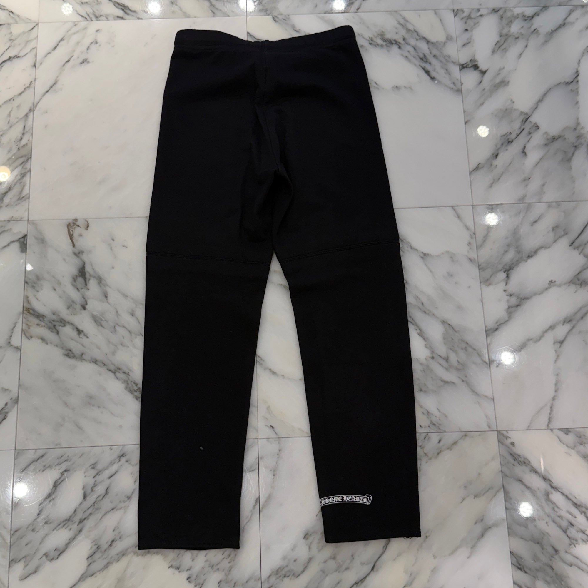 CHROME HEARTS Red Horseshoe Cemetery Cross Sweat Pants Size S クロムハーツ レッド ホースシュー セメタリークロス スウェットパンツ サイズS