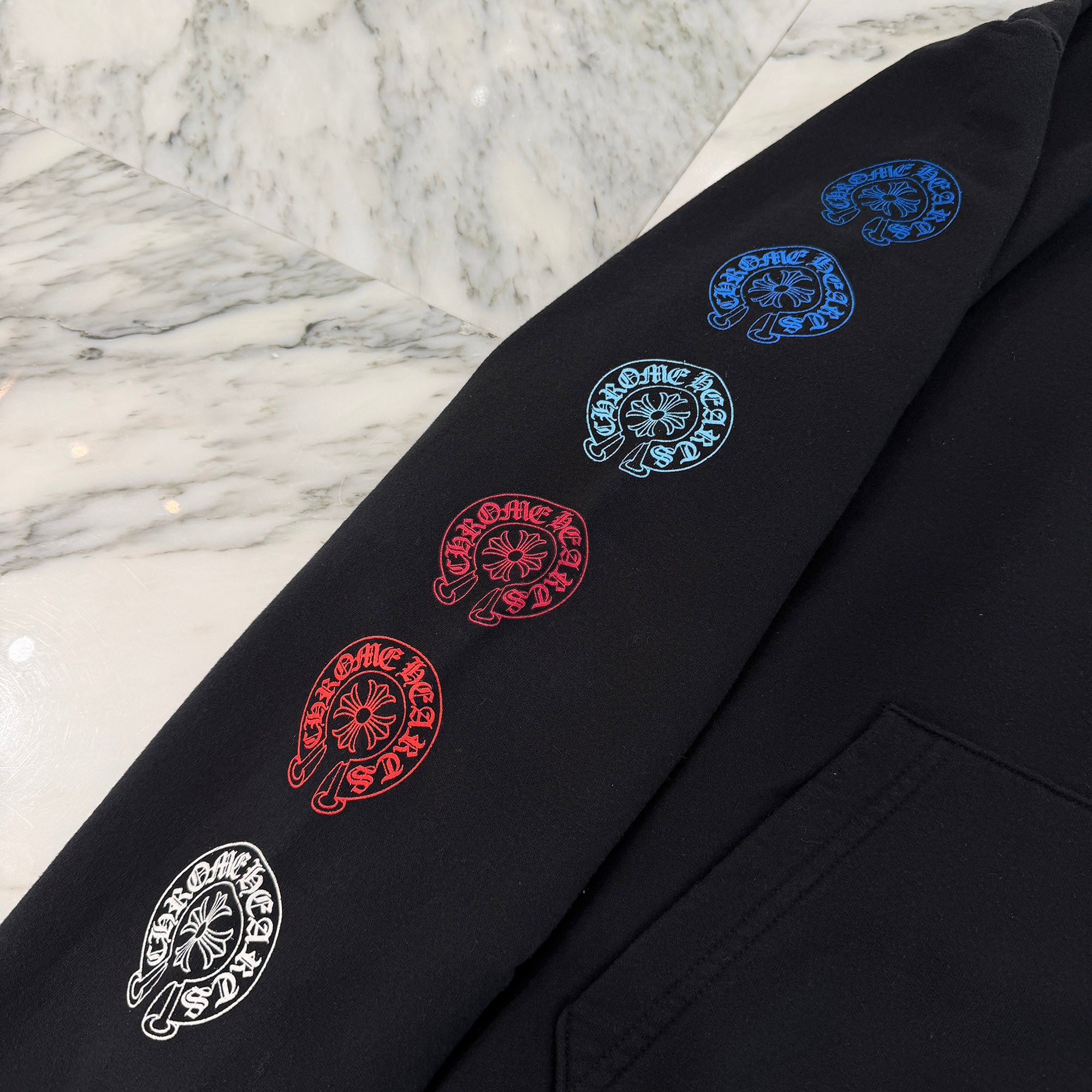 CHROME HEARTS 2022SS Multi Color Horseshoe Pullover Hoodie Size L クロムハーツ マルチカラーホースシュー プルオーバーフーディ サイズL