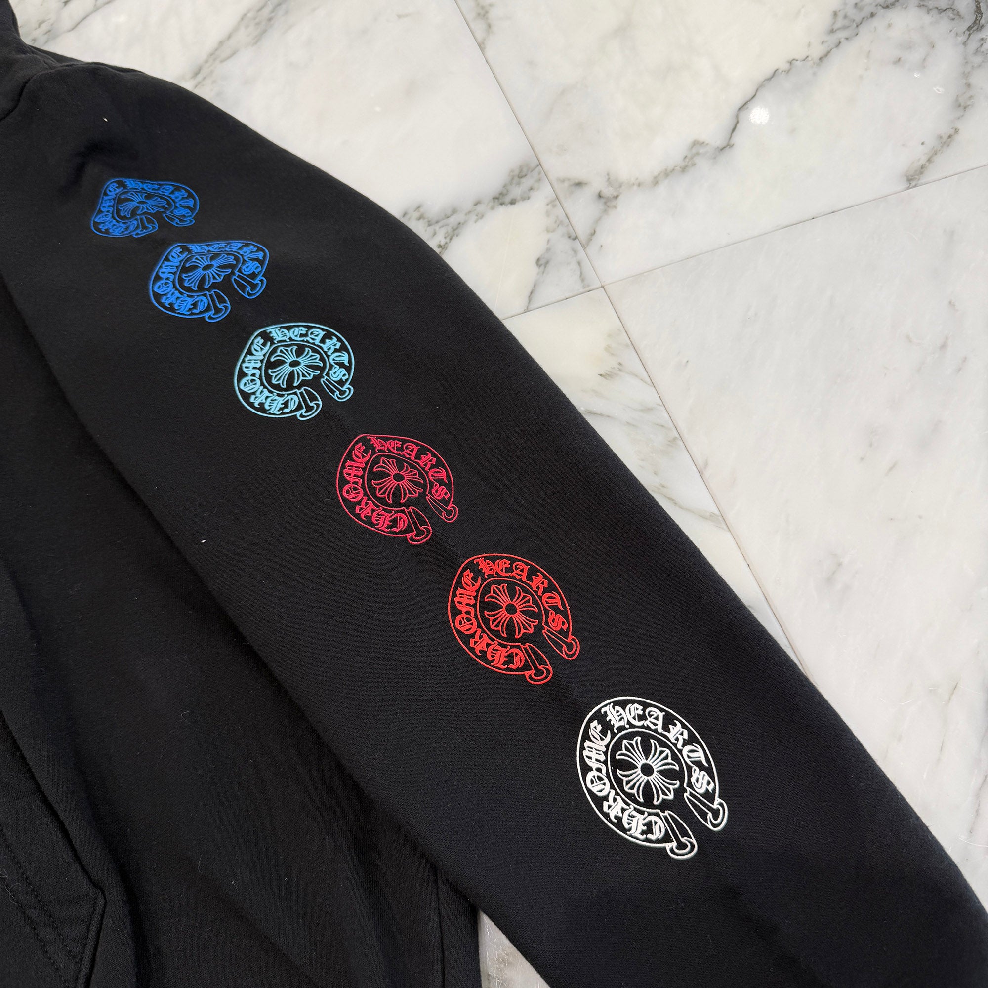 CHROME HEARTS 2022SS Multi Color Horseshoe Pullover Hoodie Size L クロムハーツ マルチカラーホースシュー プルオーバーフーディ サイズL