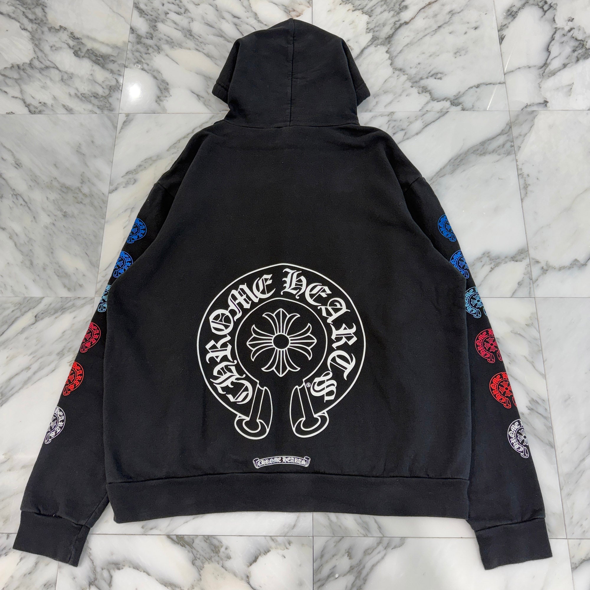 CHROME HEARTS 2022SS Multi Color Horseshoe Pullover Hoodie Size L クロムハーツ マルチカラーホースシュー プルオーバーフーディ サイズL