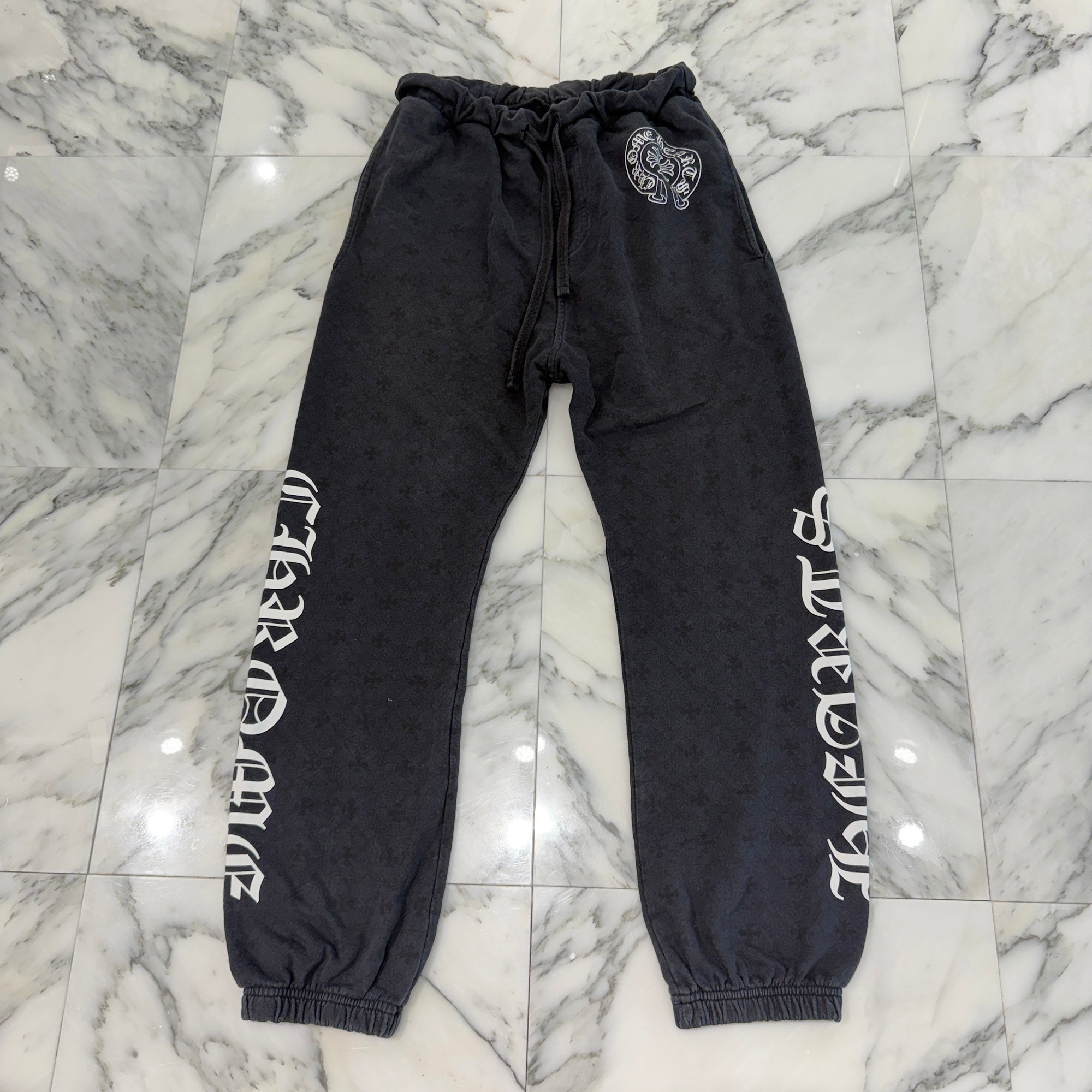 CHROME HEARTS CH Plus Side Logo Sweat Long Pants Size S クロムハーツ CHプラス総柄 サイドロゴ スウェットロングパンツ サイズS