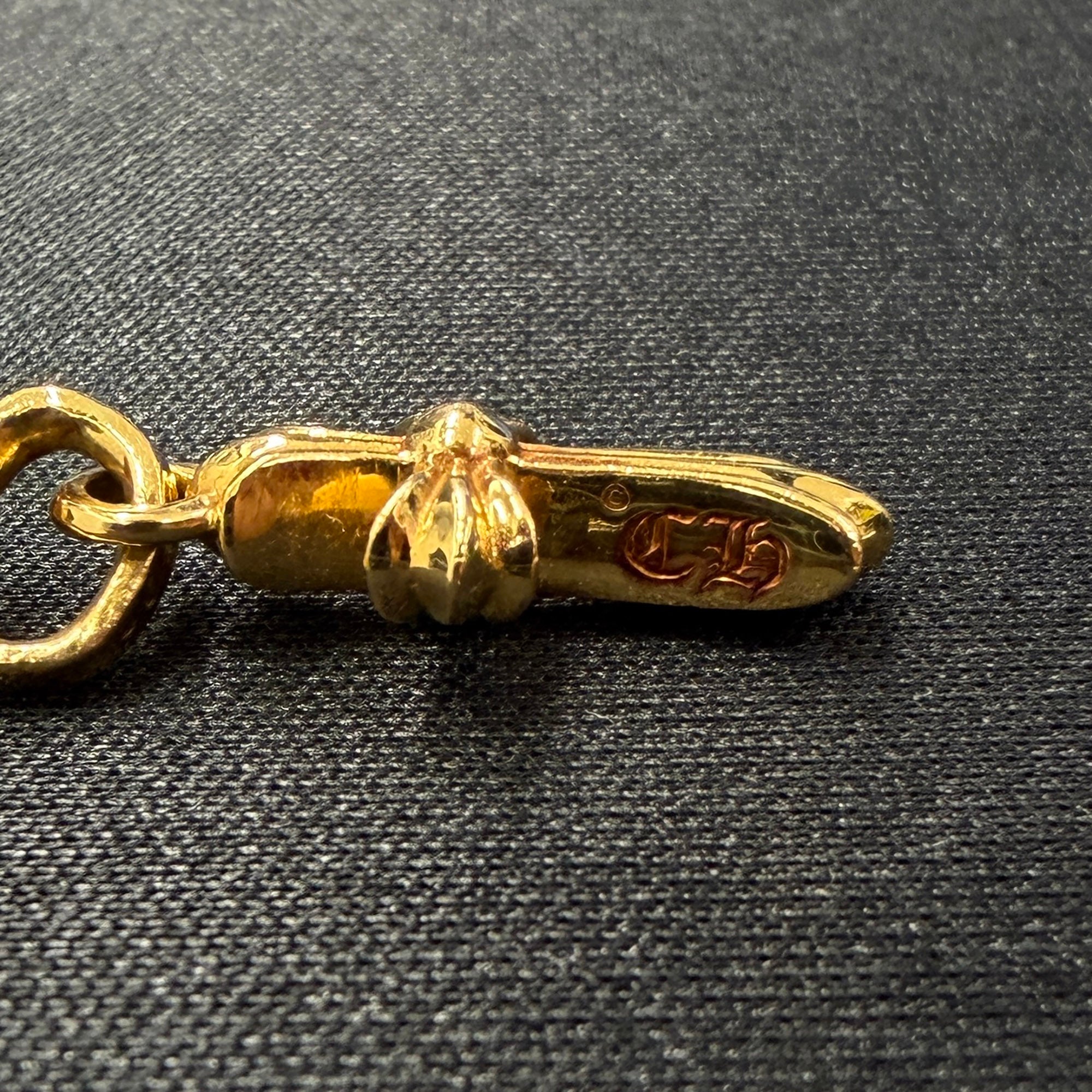 CHROME HEARTS 22K Baby Fat Cross Earring クロムハーツ 22K ベイビーファットクロス ピアス
