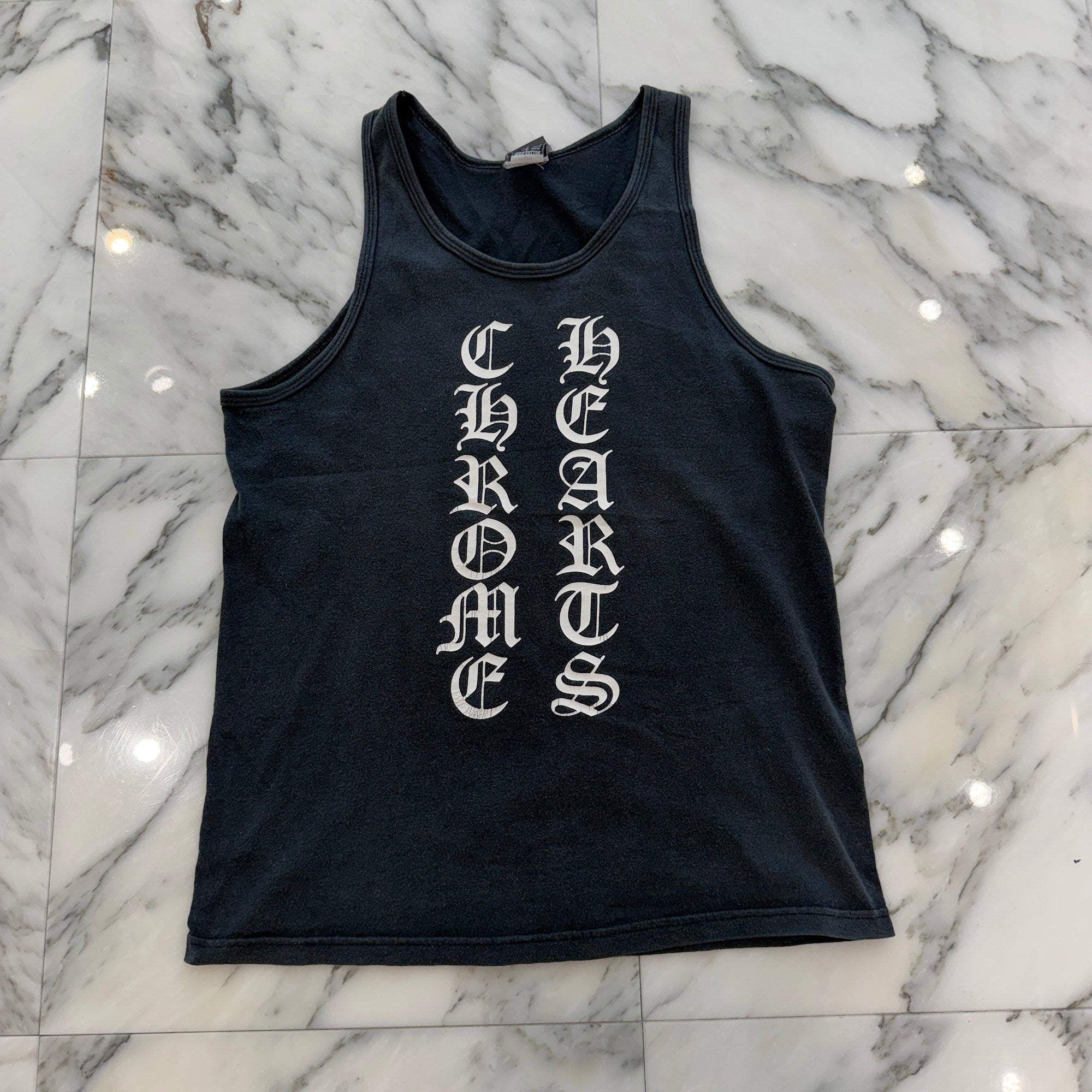 CHROME HEARTS Script Logo Print Tank Top Size S クロムハーツ スクリプトロゴ プリントタンクトップ サイズS