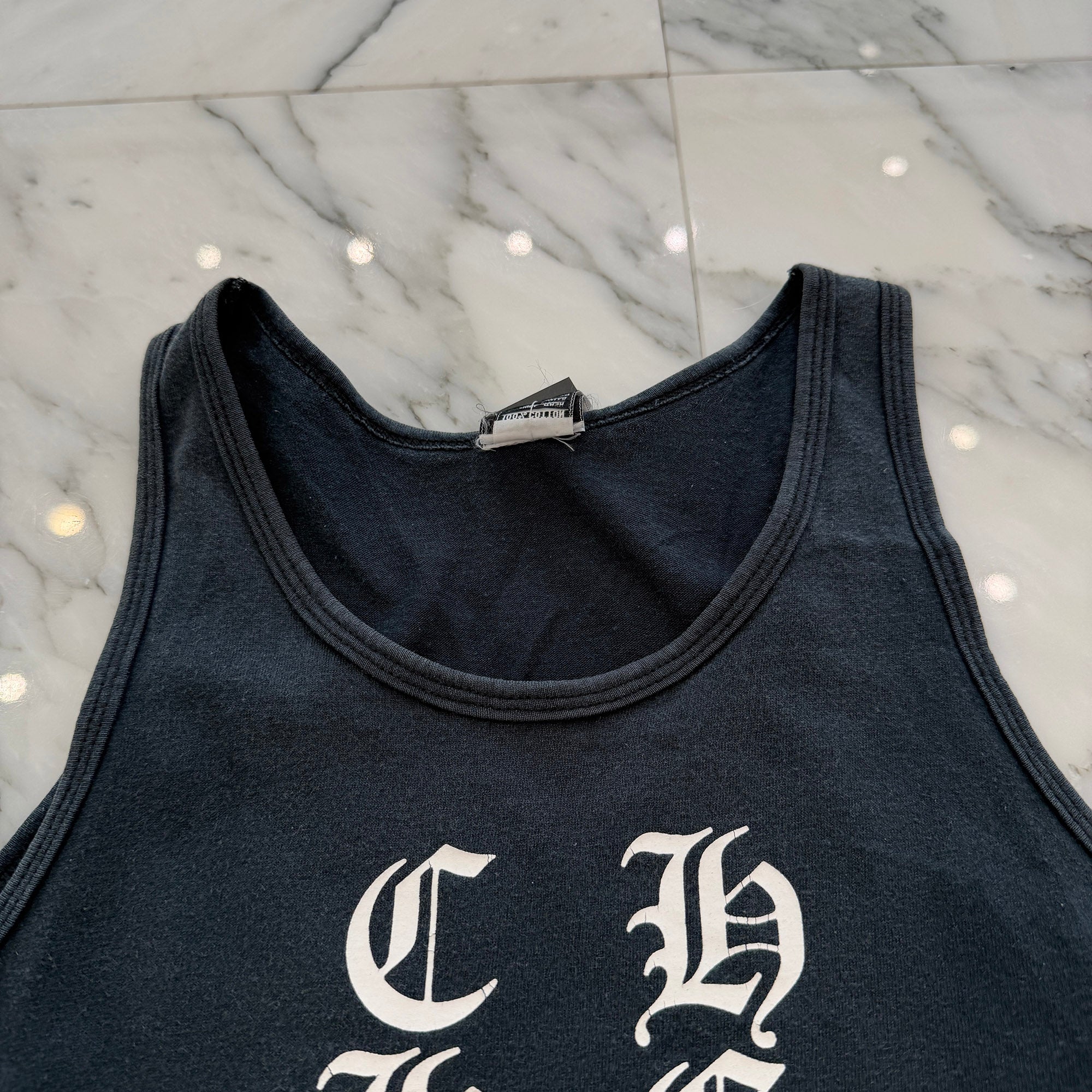 CHROME HEARTS Script Logo Print Tank Top Size S クロムハーツ スクリプトロゴ プリントタンクトップ サイズS