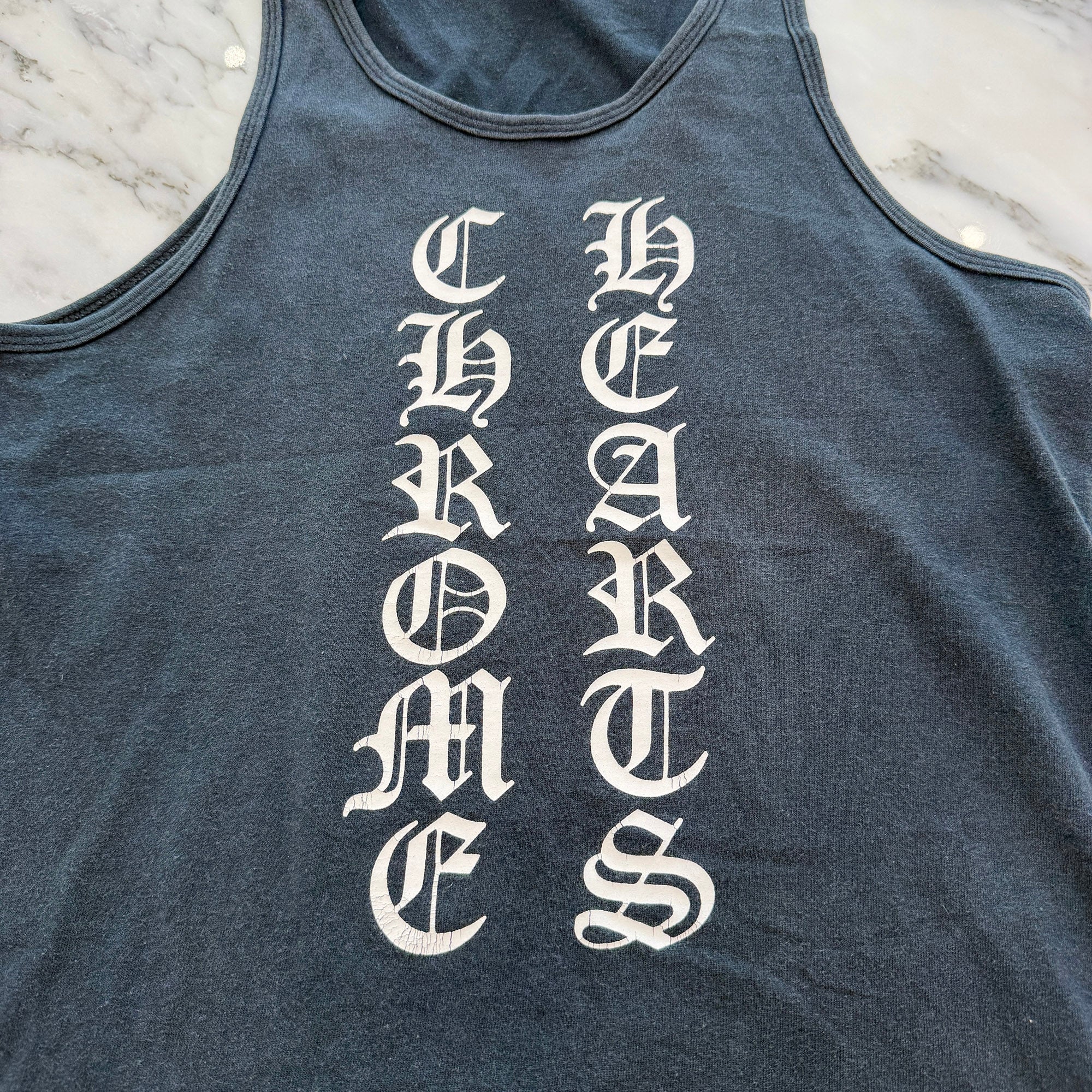 CHROME HEARTS Script Logo Print Tank Top Size S クロムハーツ スクリプトロゴ プリントタンクトップ サイズS