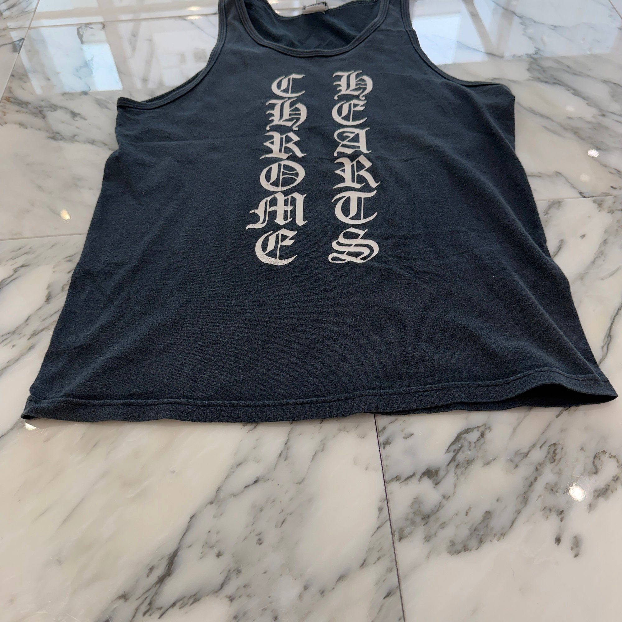 CHROME HEARTS Script Logo Print Tank Top Size S クロムハーツ スクリプトロゴ プリントタンクトップ サイズS