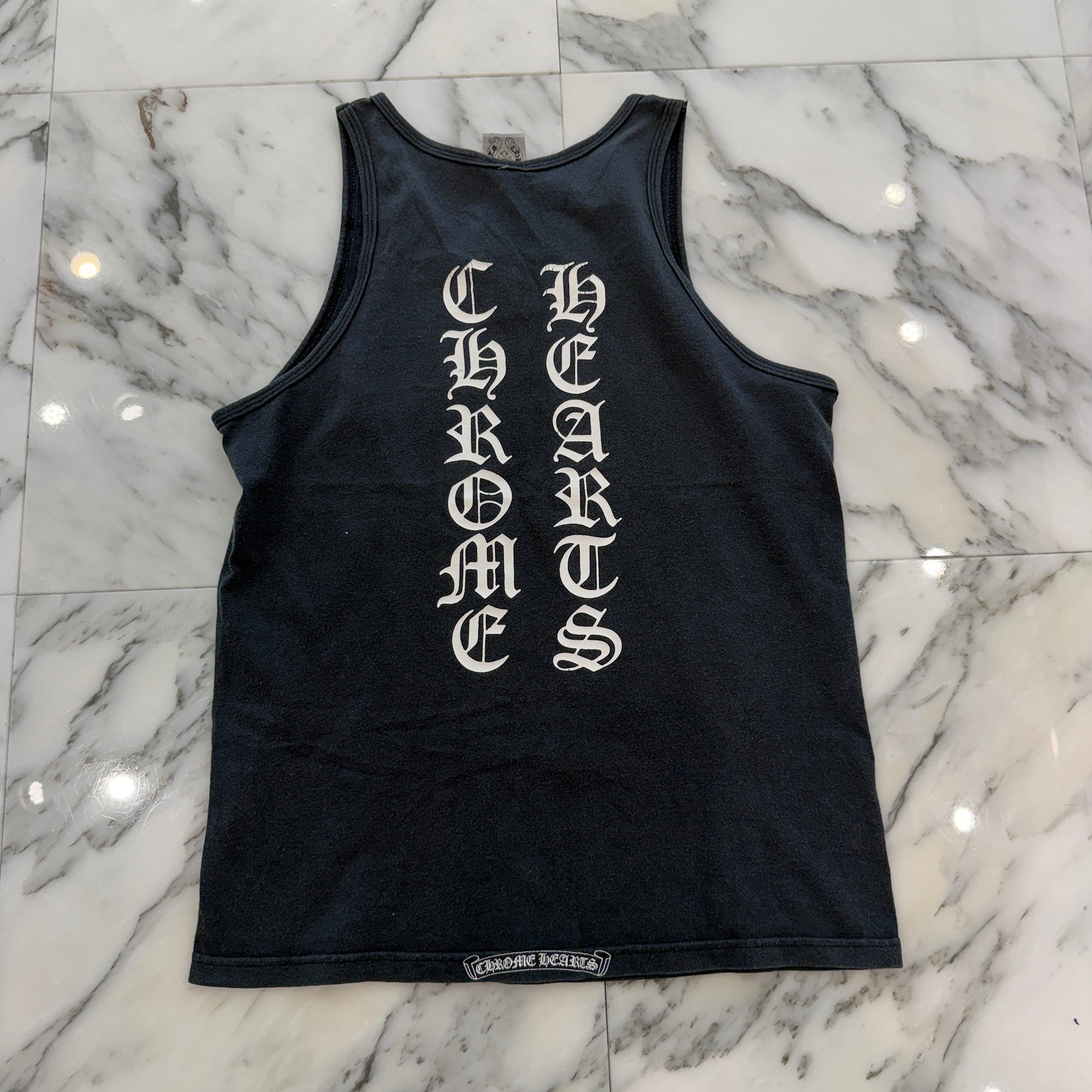 CHROME HEARTS Script Logo Print Tank Top Size S クロムハーツ スクリプトロゴ プリントタンクトップ サイズS