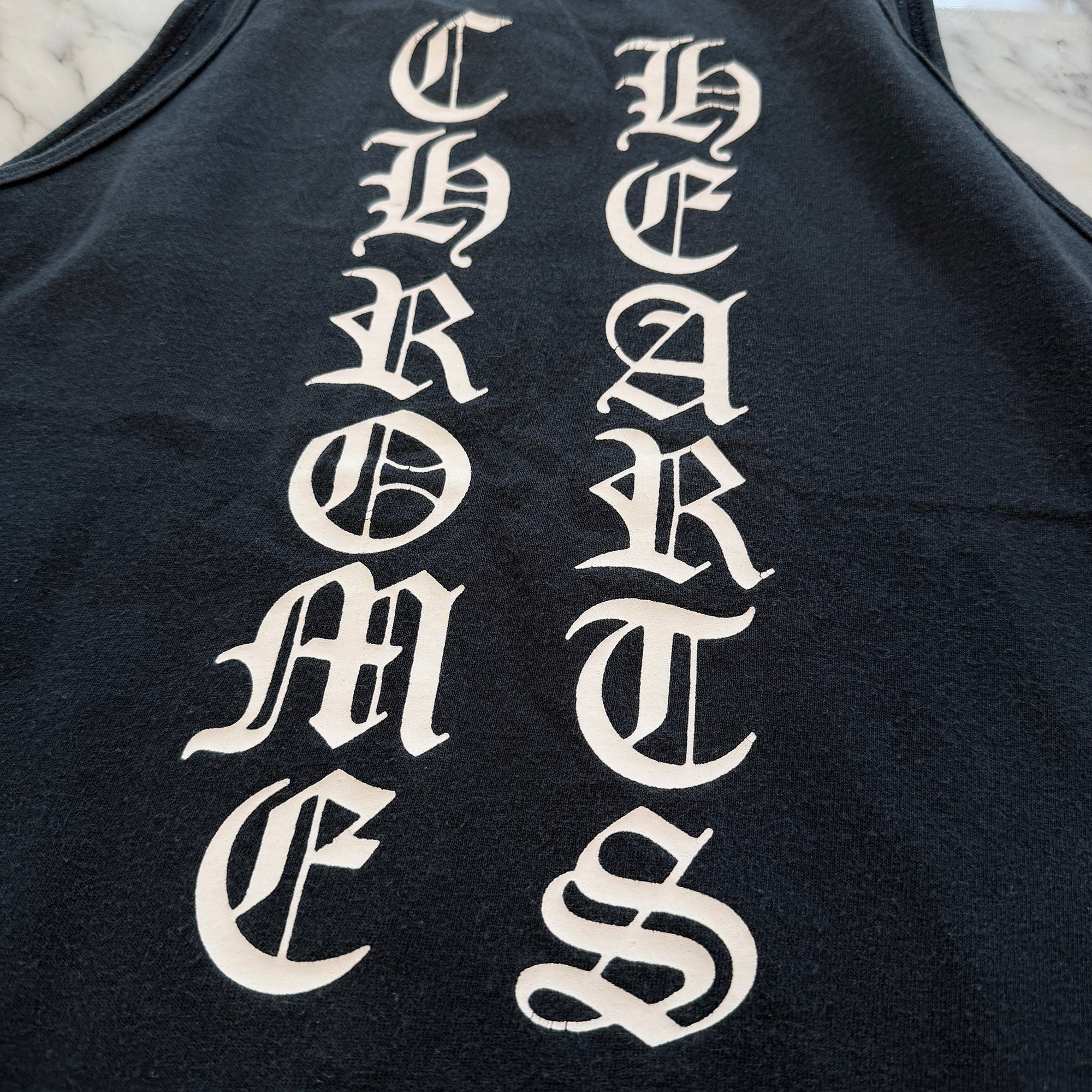 CHROME HEARTS Script Logo Print Tank Top Size S クロムハーツ スクリプトロゴ プリントタンクトップ サイズS