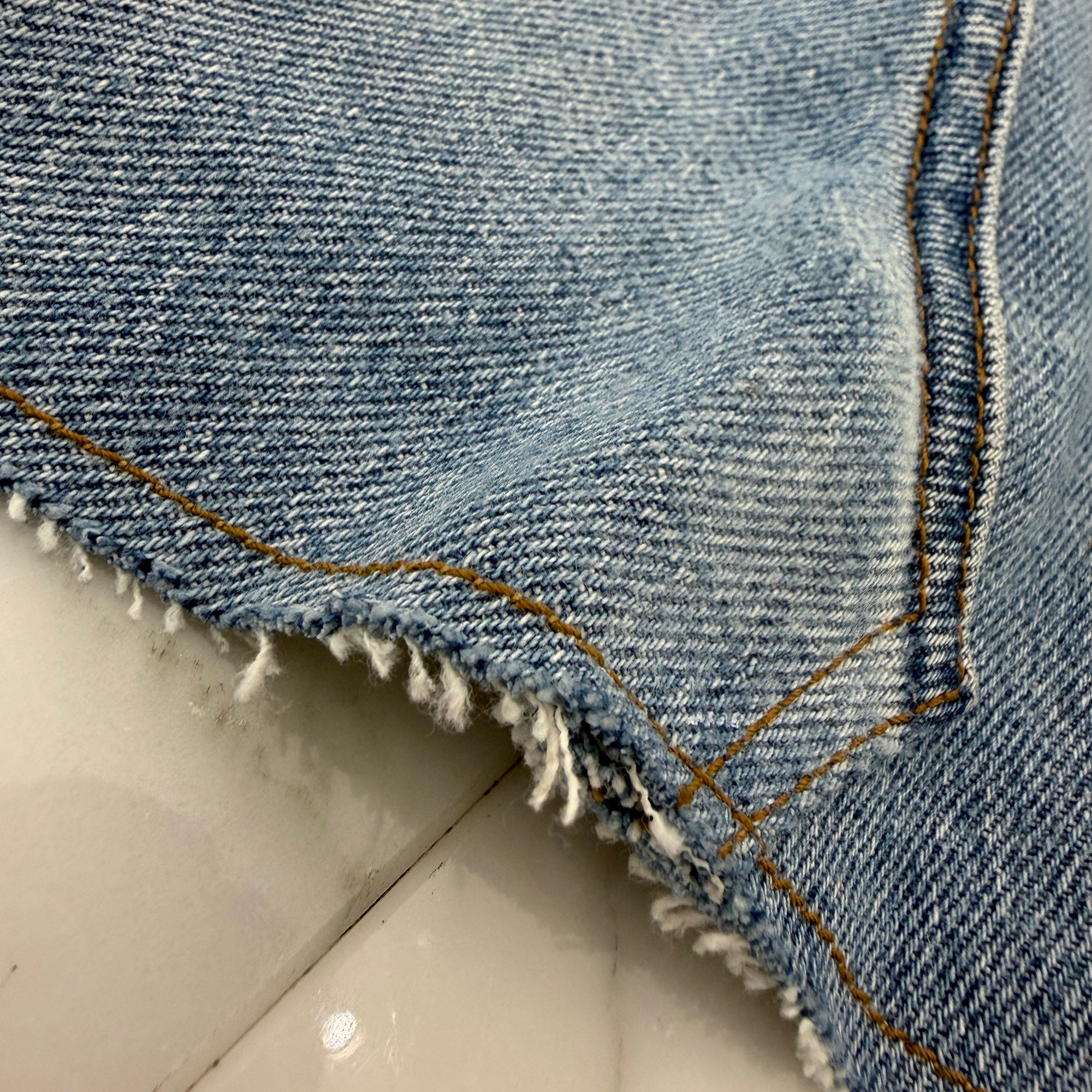 CHROME HEARTS × Levi's 517 VNTG Cross Leather Patch Denim Skirt Size 27 クロムハーツ × リーバイス 517 ヴィンテージ クロスレザーパッチ デニムスカート サイズ27