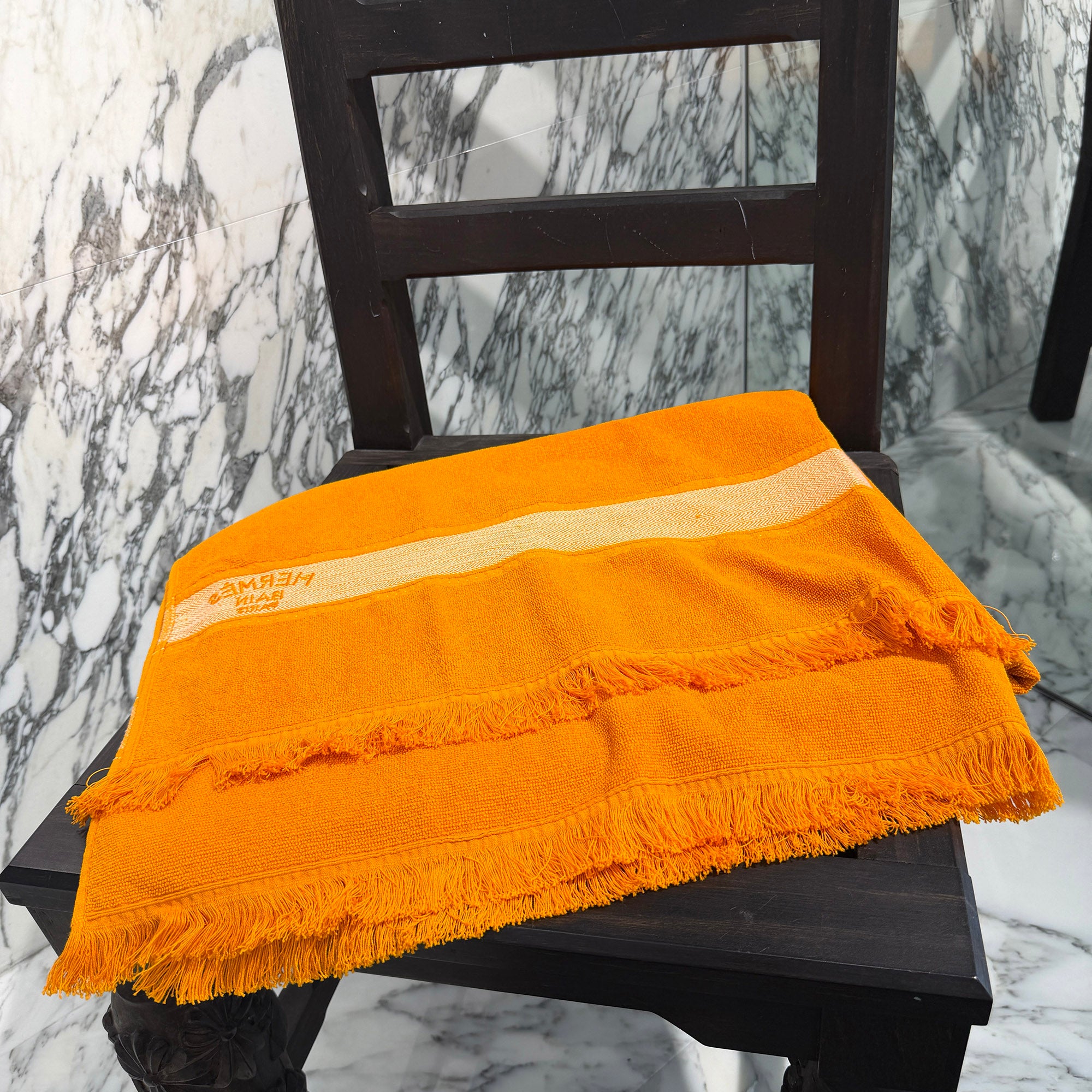 HERMES Plaid Yachting Beach Towel PM H102502M 48 エルメス プレード ヨッティング ビーチタオル PM
