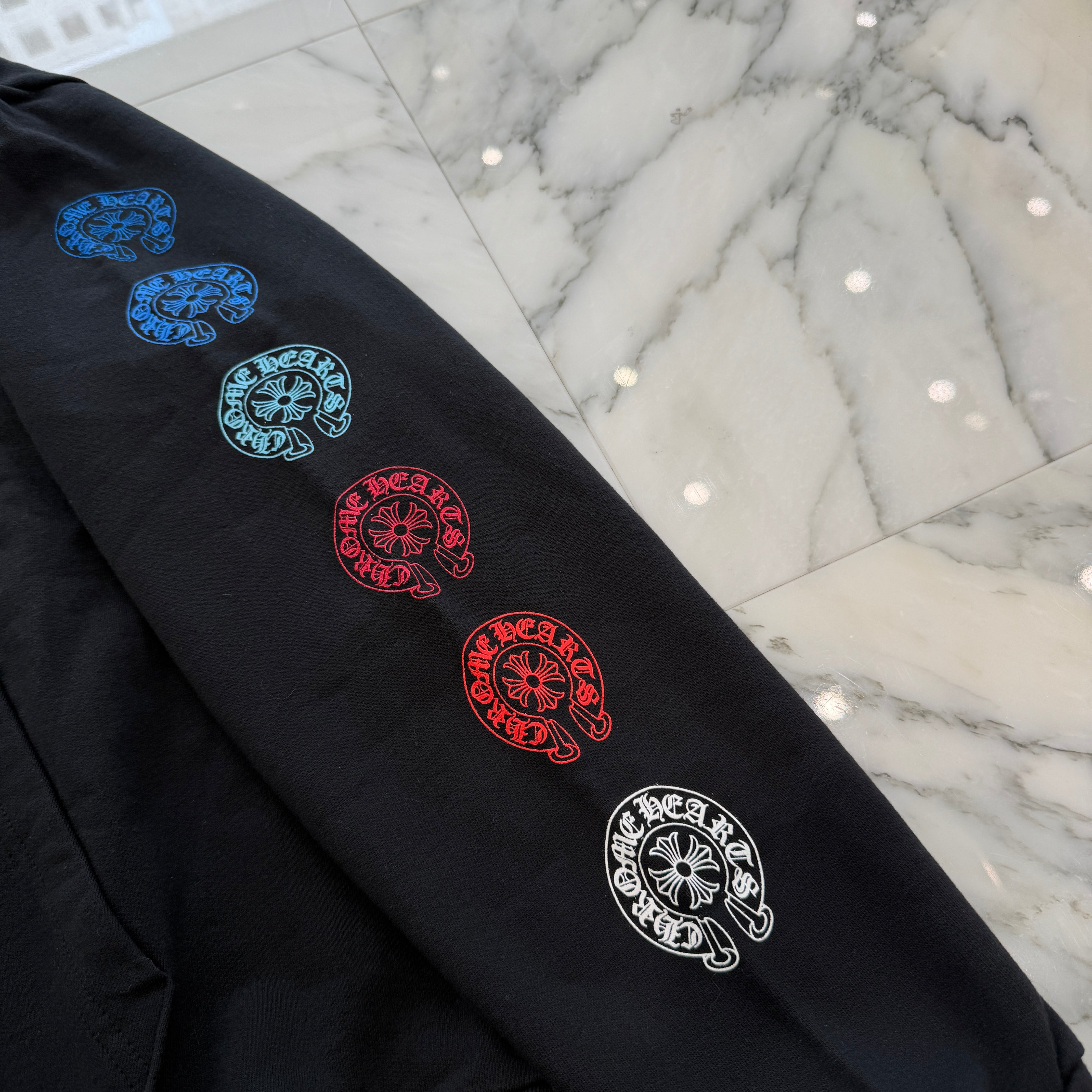CHROME HEARTS 2022SS Multi Color Horseshoe Pullover Hoodie Size L クロムハーツ マルチカラーホースシュー プルオーバーフーディ サイズL