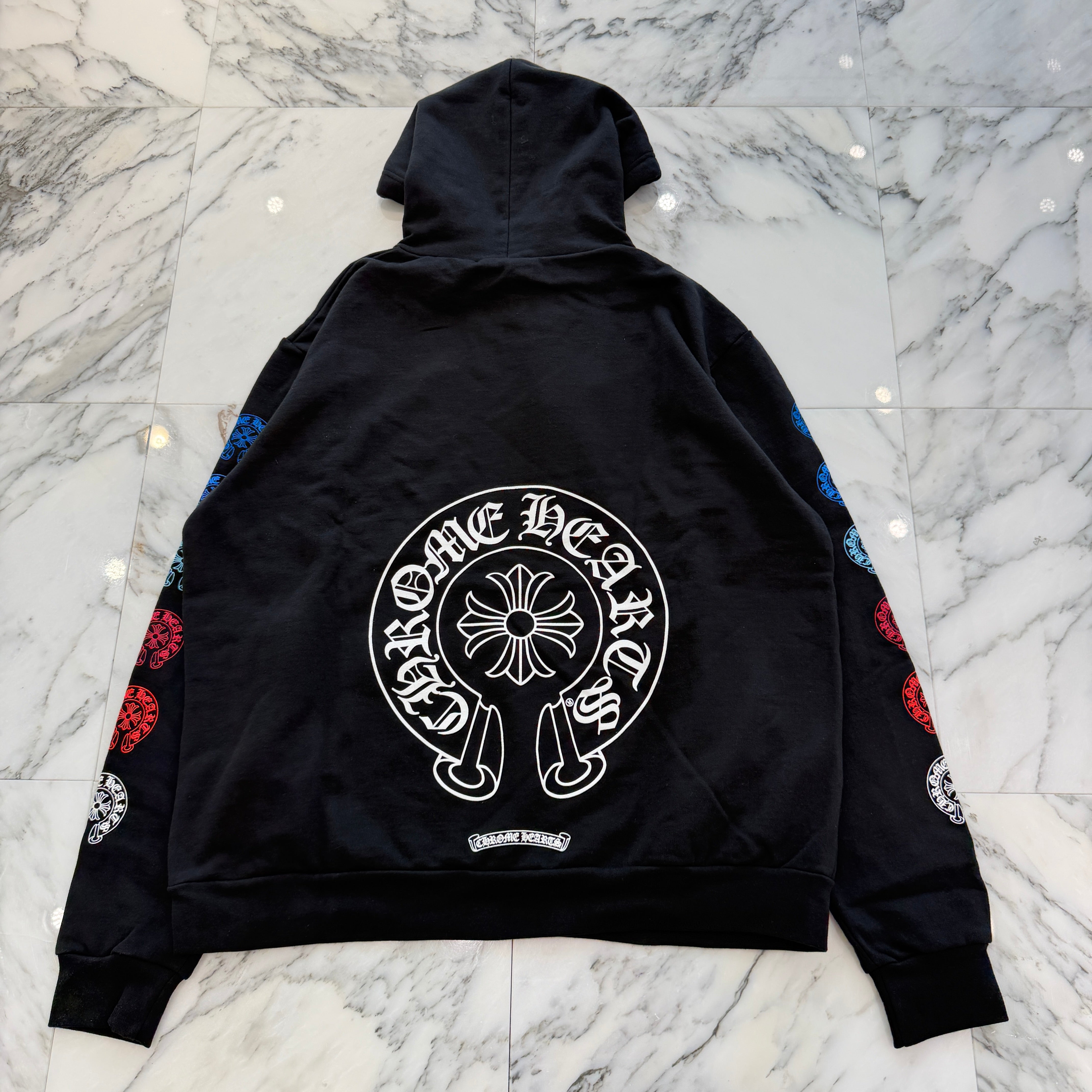 CHROME HEARTS 2022SS Multi Color Horseshoe Pullover Hoodie Size L クロムハーツ マルチカラーホースシュー プルオーバーフーディ サイズL