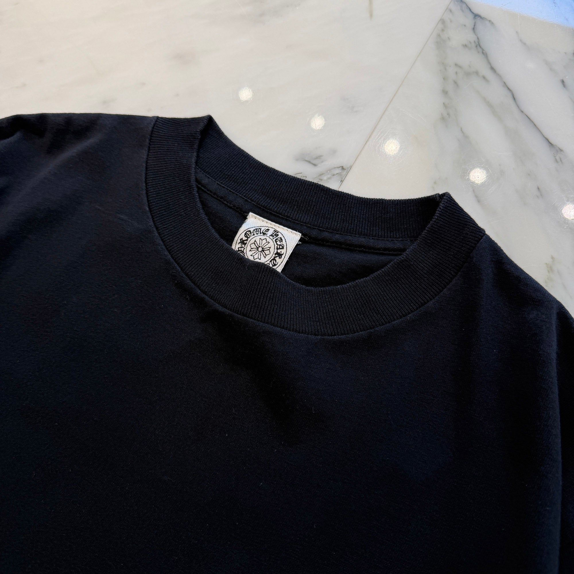 CHROME HEARTS Back Scroll Label Vertical Logo Tee Size M クロムハーツ バックスクロールラベル ヴァーティカルロゴTシャツ サイズM